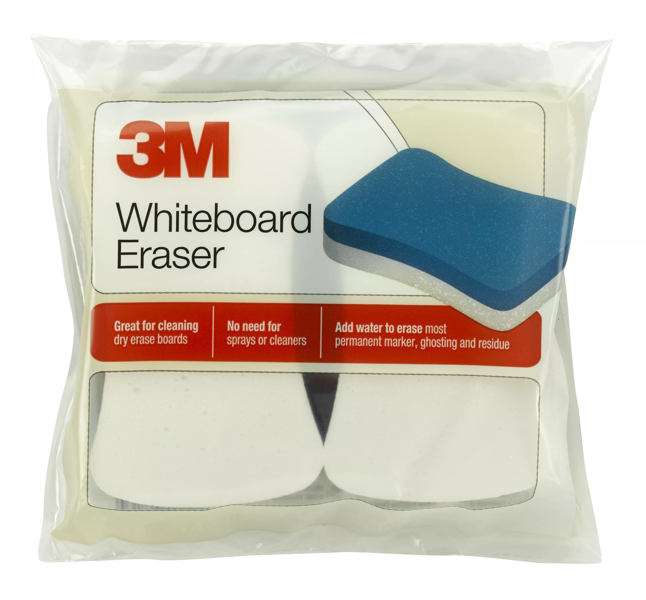 SKU 7000052505 | 3M™ Whiteboard Eraser 581-WBE for Permanent Markers and Whiteboards