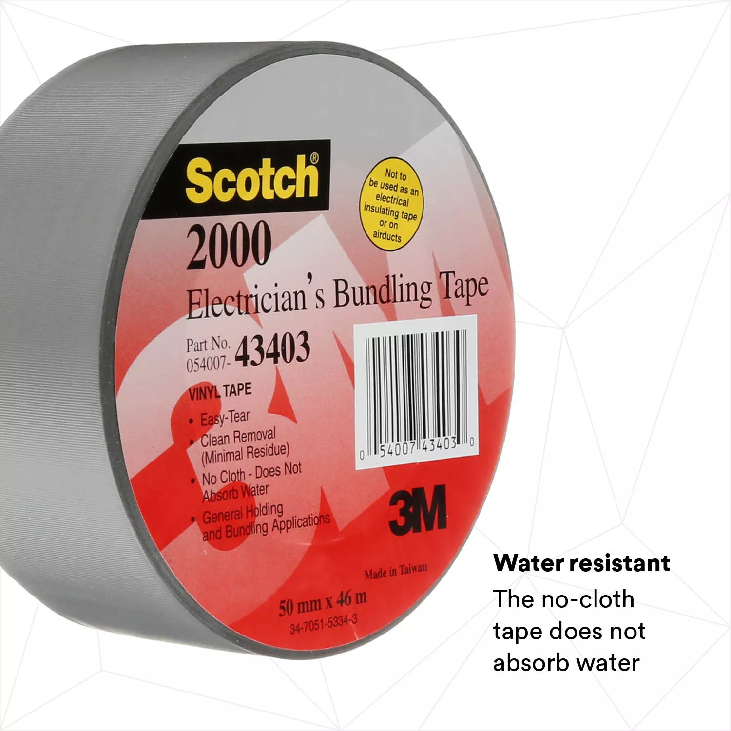 SKU 7000031684 | Scotch® Electricians Duct Tape 2000