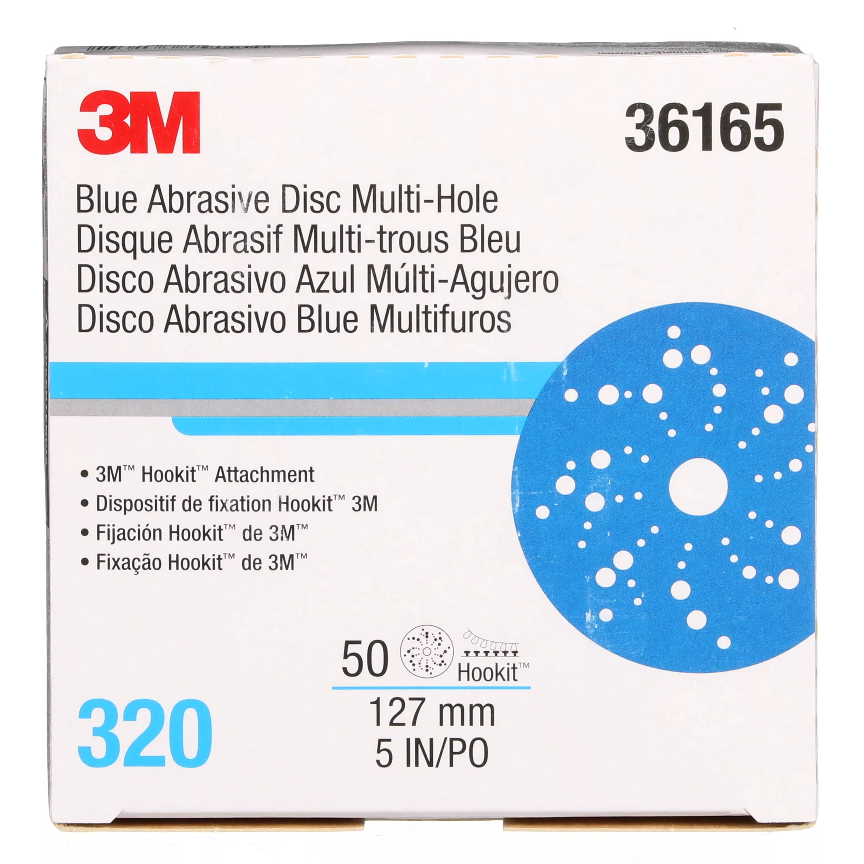 SKU 7100215945 | 3M™ Hookit™ Blue Abrasive Disc 321U