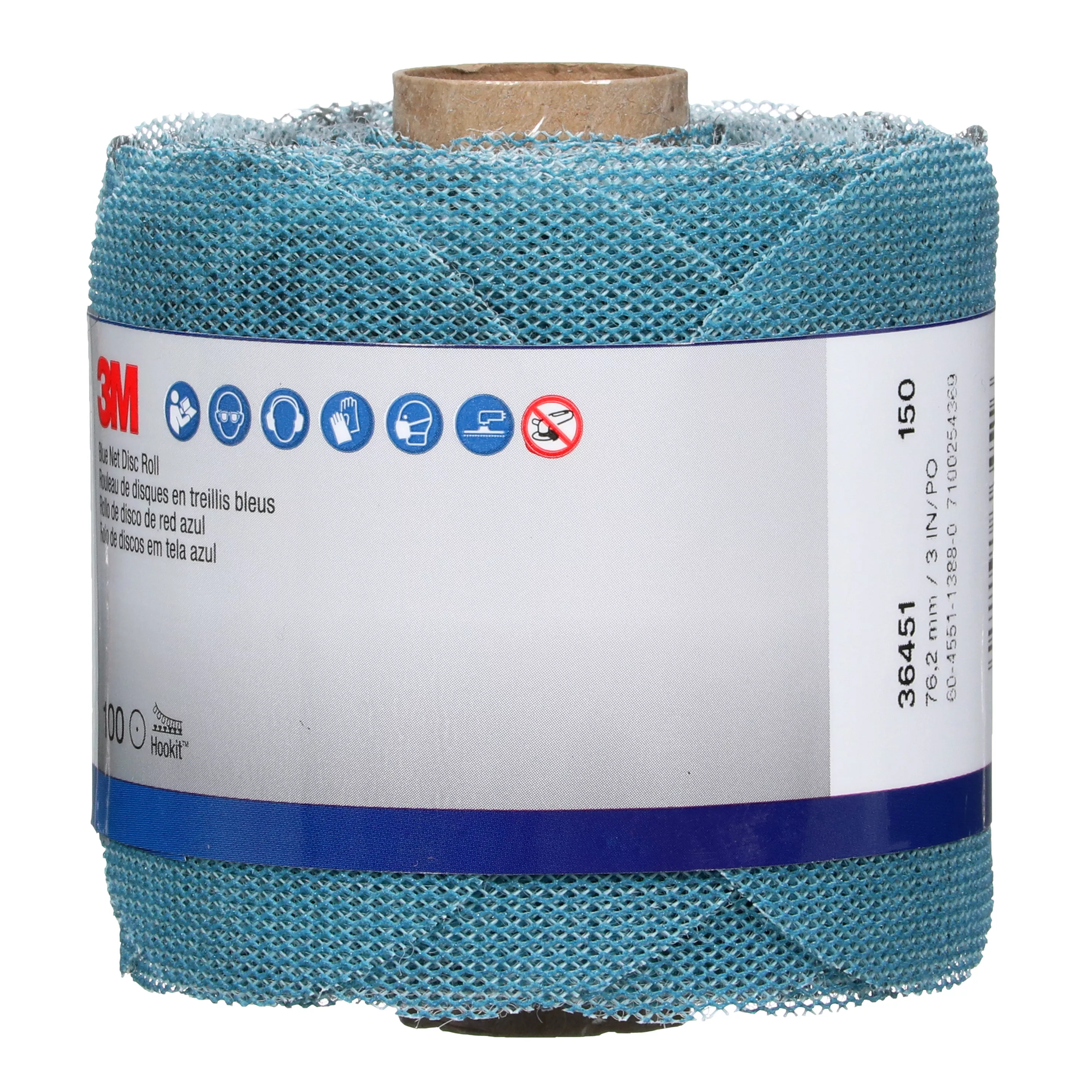 SKU 7100254369 | 3M™ Blue Net Disc Roll 36451