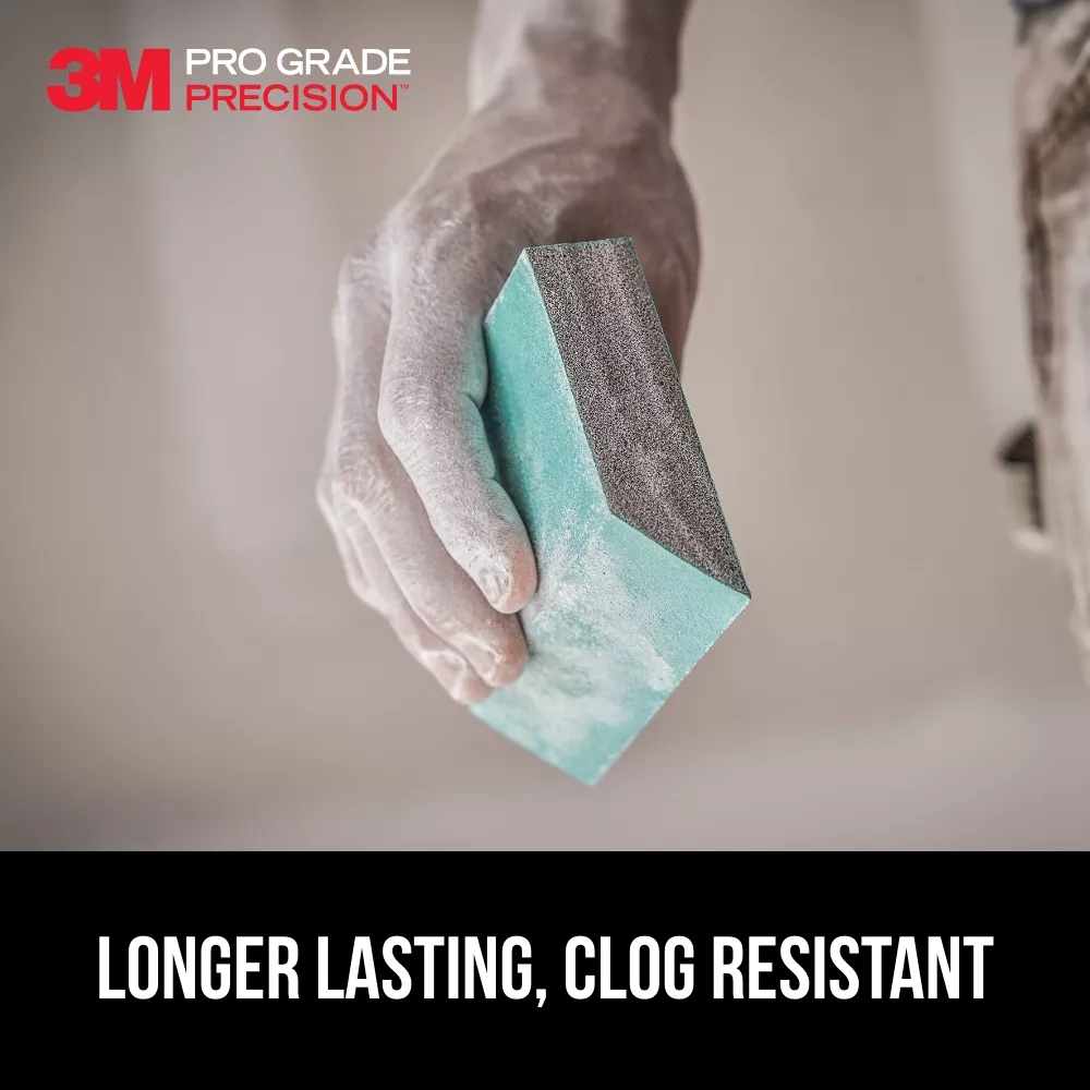 SKU 7010417429 | 3M™ Pro Grade Precision™ Drywall Edge Detailing Angled Sanding Sponge Fine grit