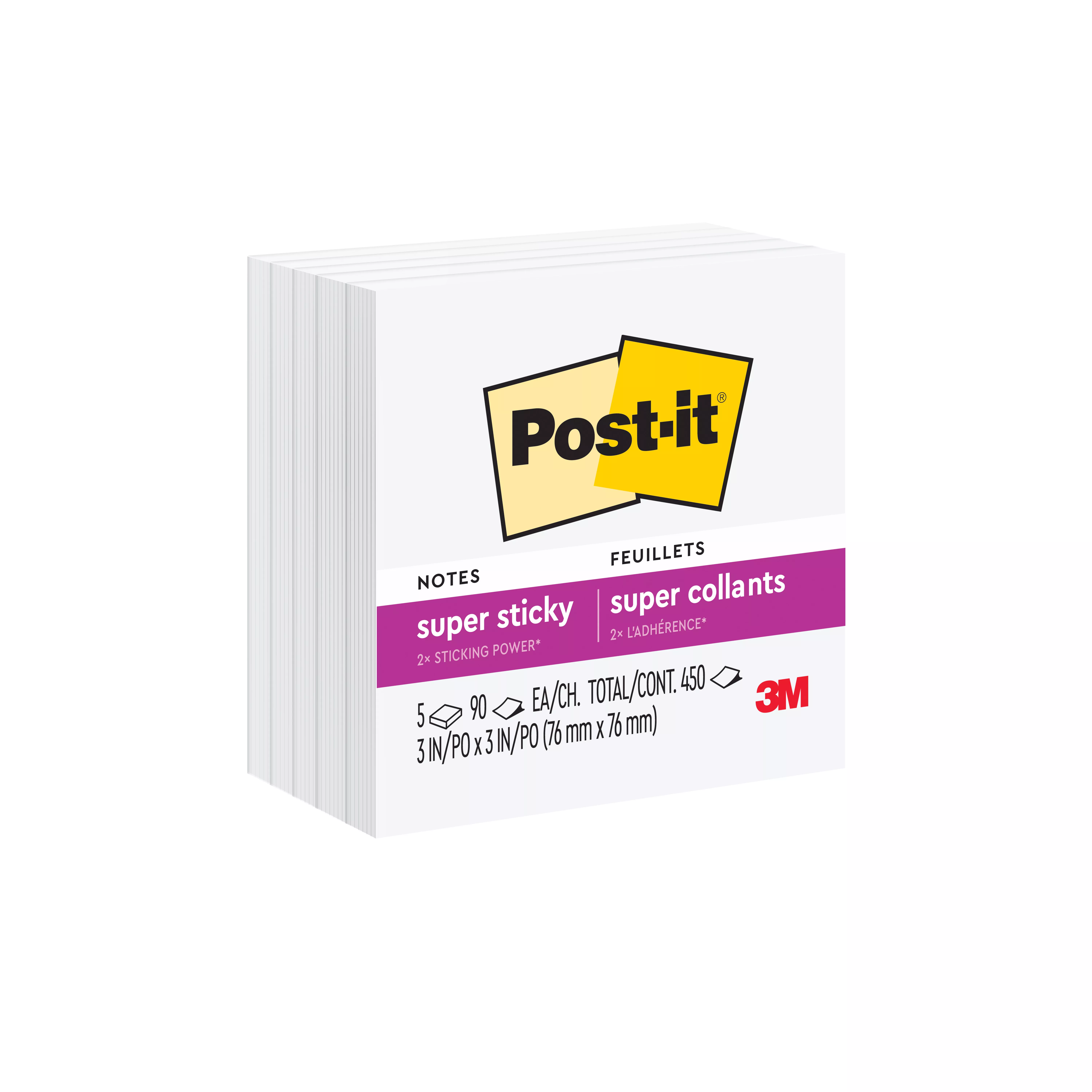 SKU 7010371217 | Post-it® Super Sticky Notes 654-5SSW