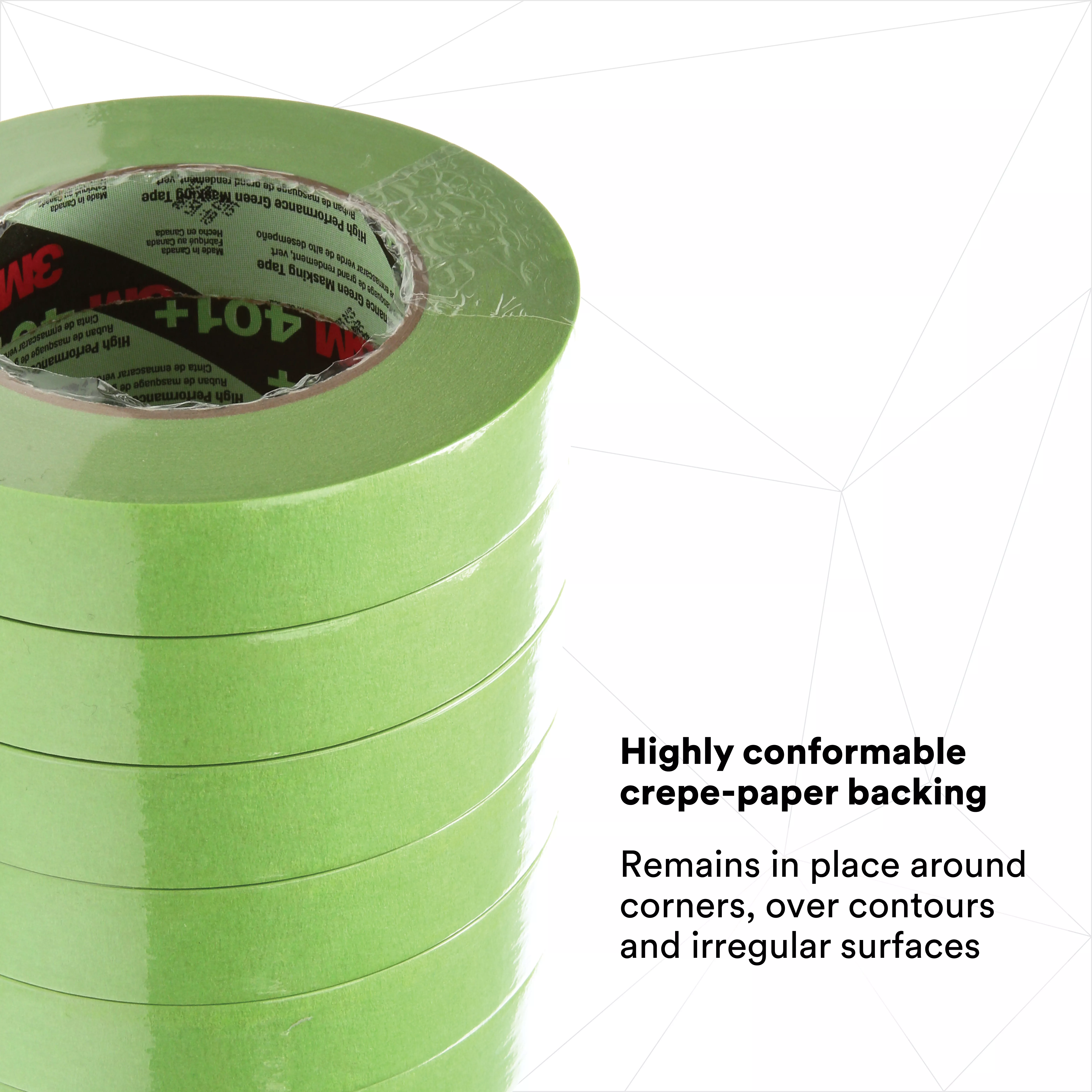 SKU 7000124896 | 3M™ High Performance Green Masking Tape 401+