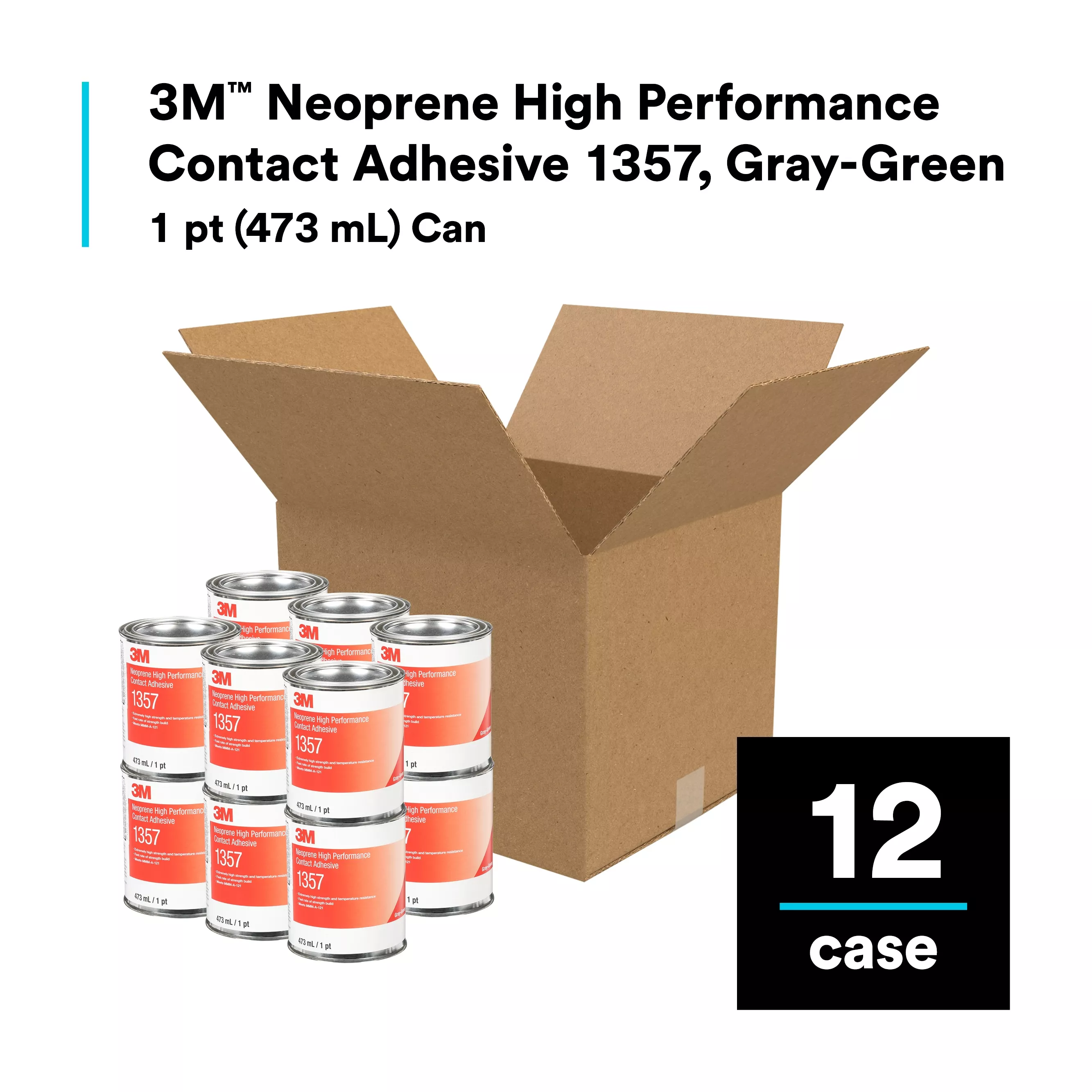 SKU 7000121201 | 3M™ Neoprene High Performance Contact Adhesive 1357