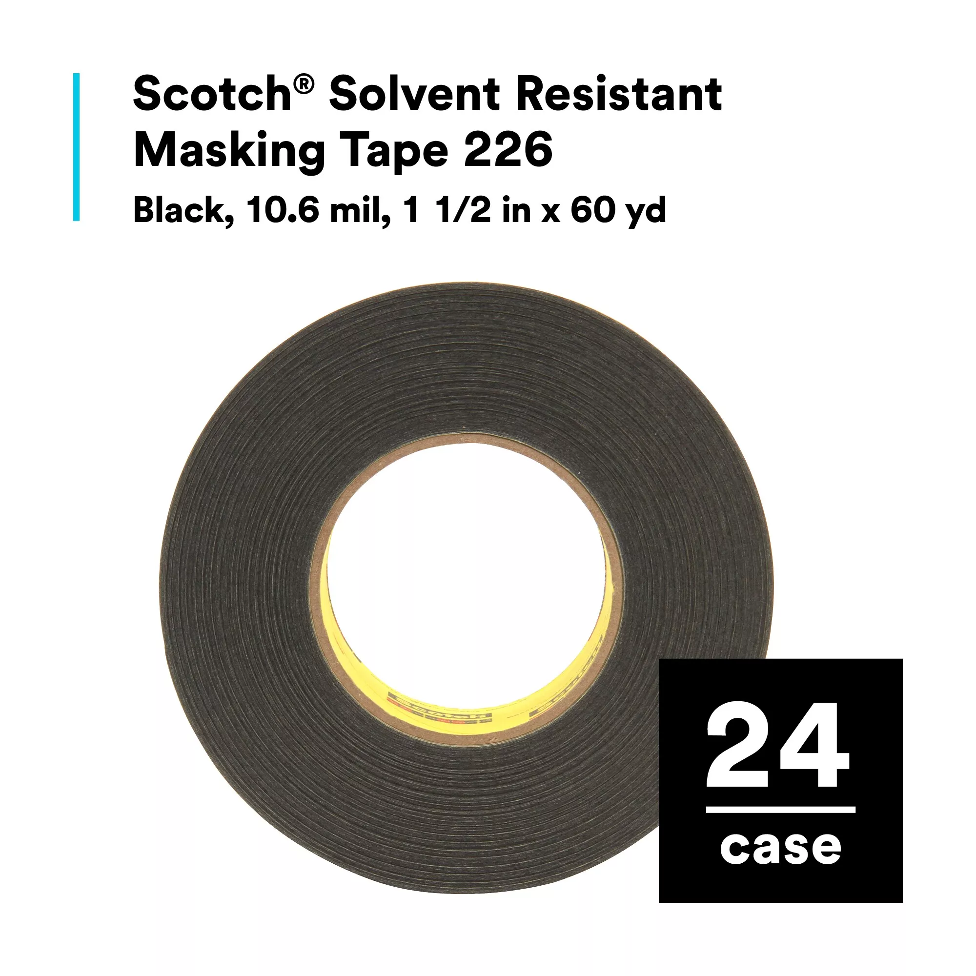 SKU 7100042803 | Scotch® Solvent Resistant Masking Tape 226