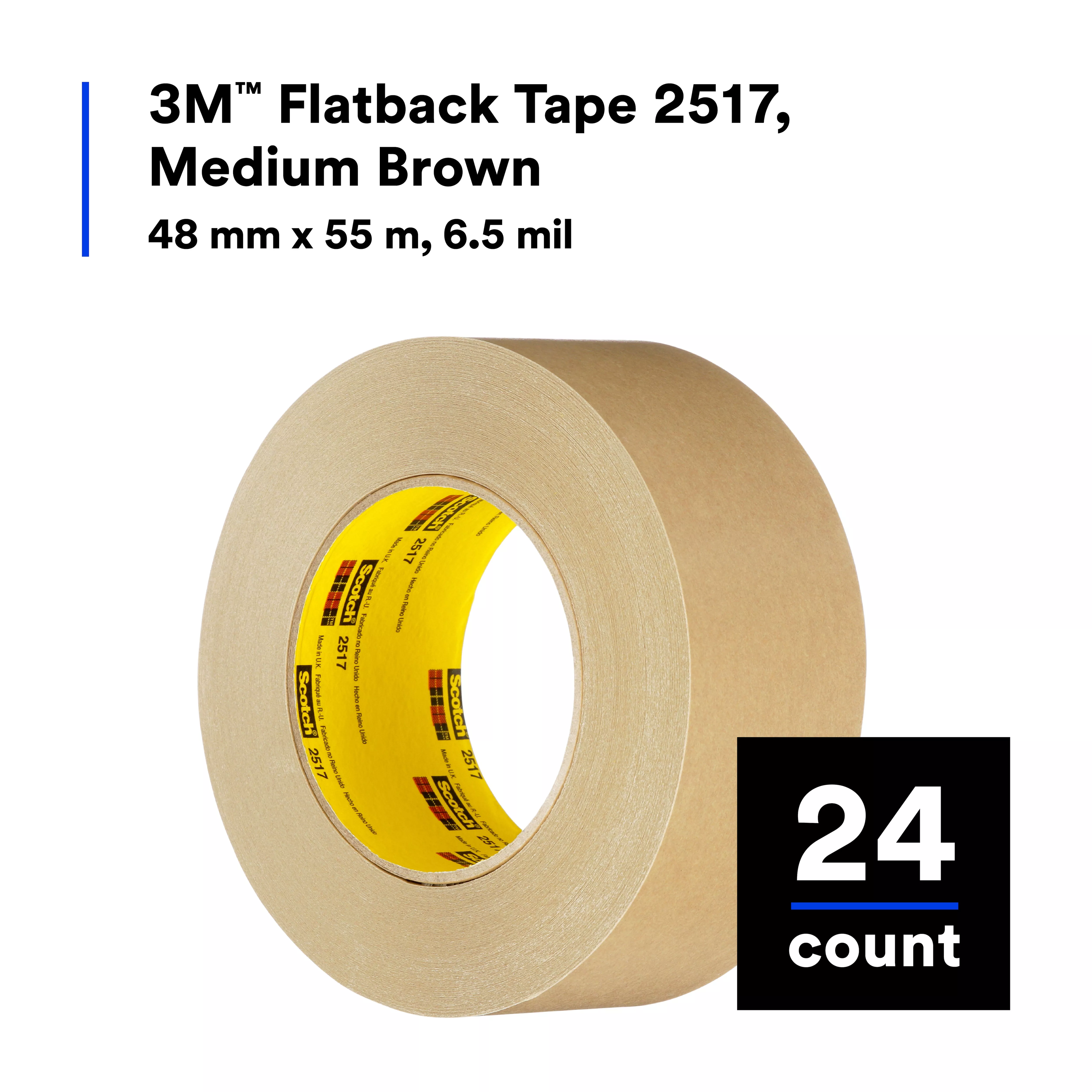 SKU 7000088502 | 3M™ Flatback Tape 2517