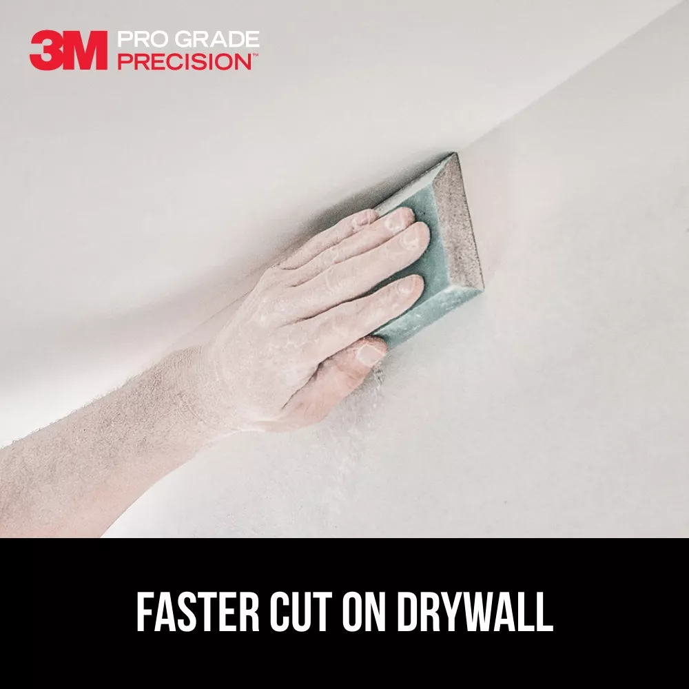 SKU 7010417429 | 3M™ Pro Grade Precision™ Drywall Edge Detailing Angled Sanding Sponge Fine grit