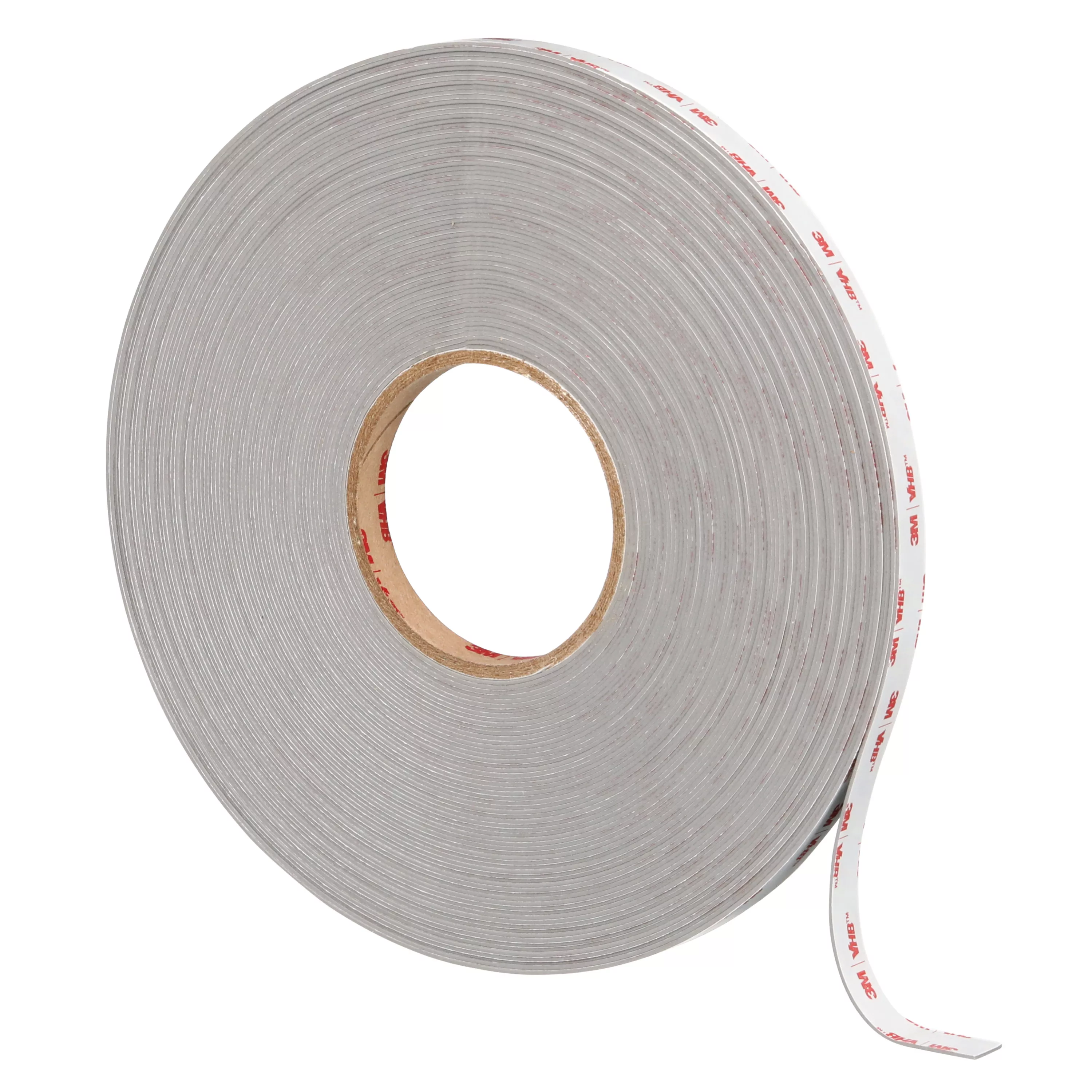 3M™ VHB™ Tape RP+230GP, Gray, 1/2 in x 36 yd, 90 mil, Film Liner, 18 Rolls/Case