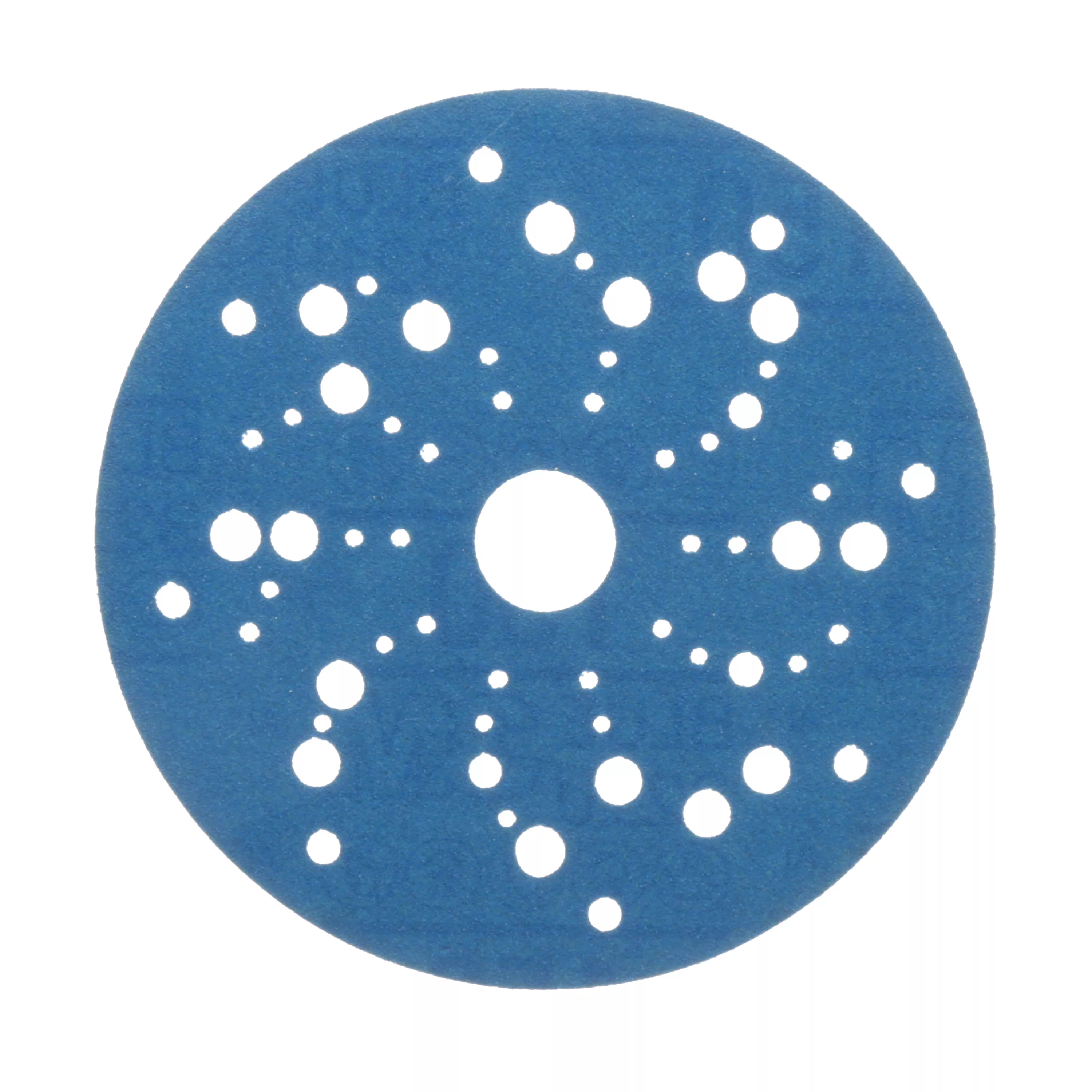 SKU 7100090977 | 3M™ Hookit™ Blue Abrasive Disc 321U Multi-hole