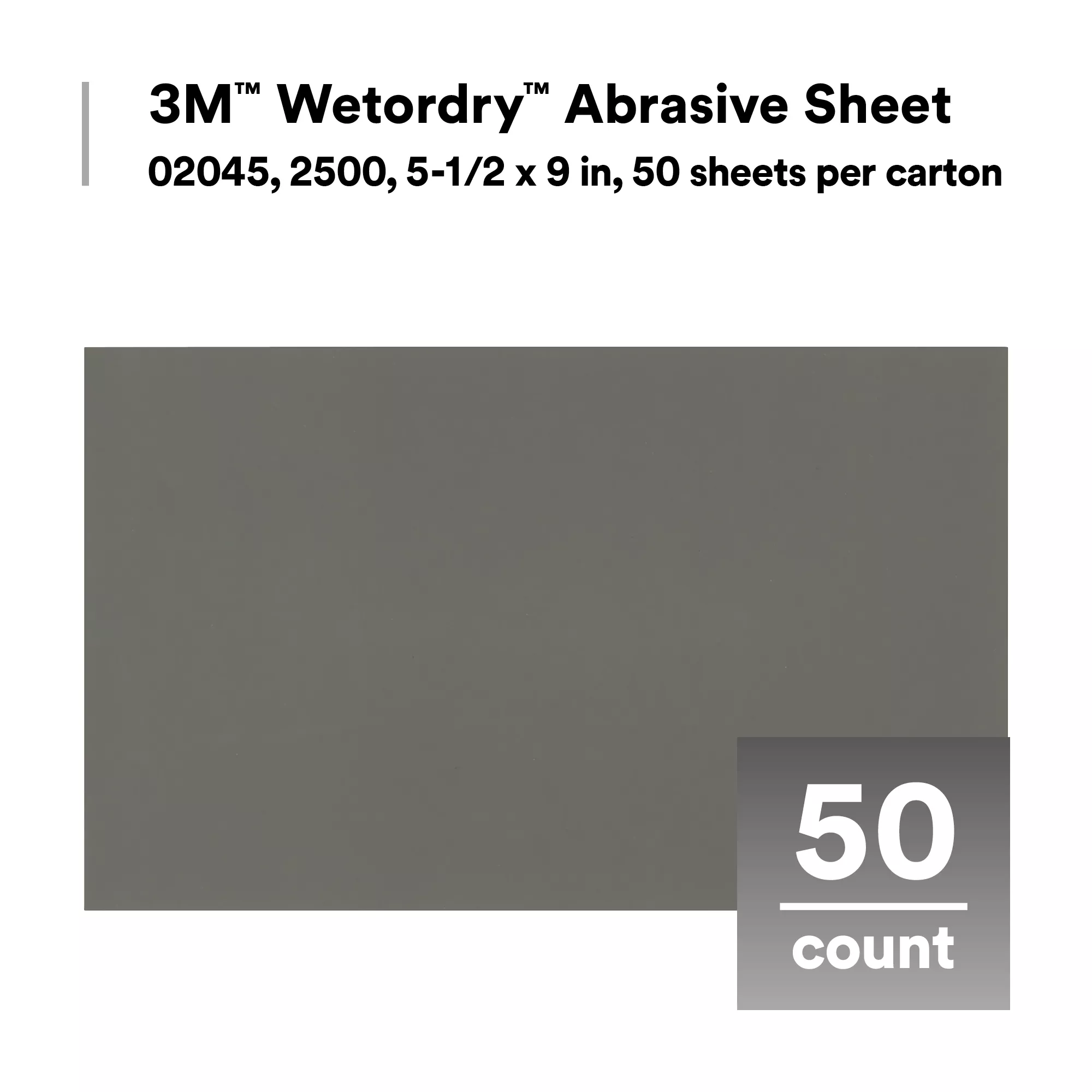 SKU 7000028117 | 3M™ Wetordry™ Abrasive Sheet 401Q