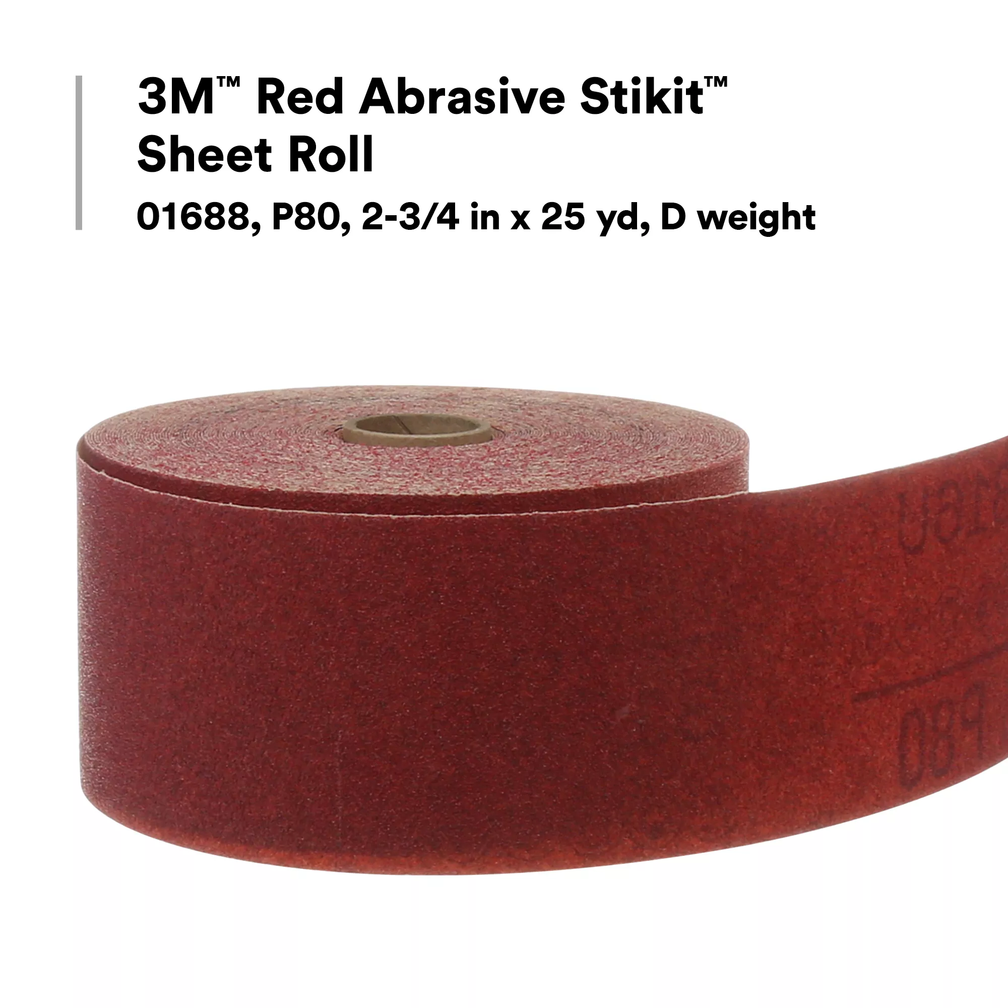 SKU 7000119931 | 3M™ Red Abrasive Stikit™ Sheet Roll