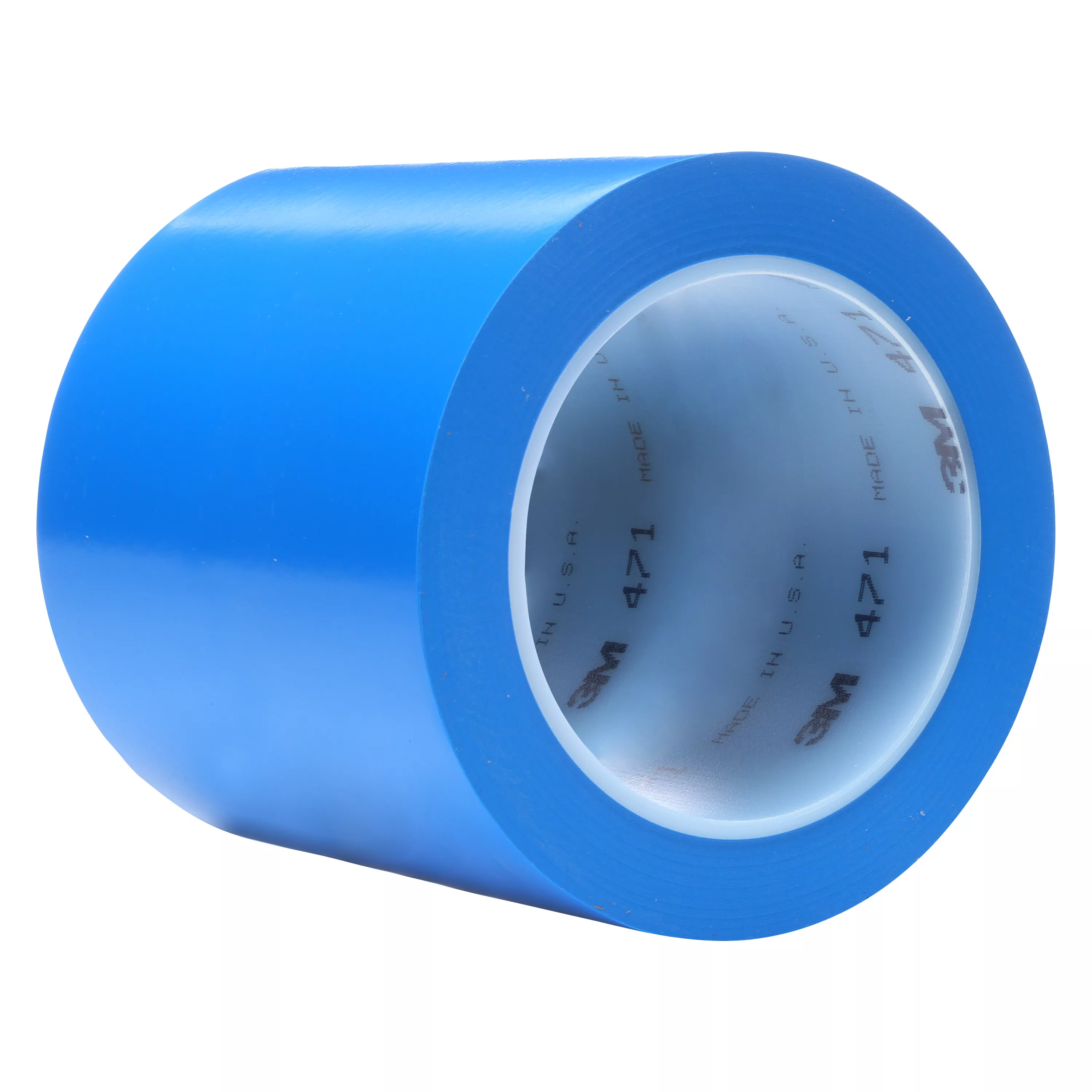 3M™ Vinyl Tape 471, Blue, 4 in x 36 yd, 5.2 mil, 8 Roll/Case