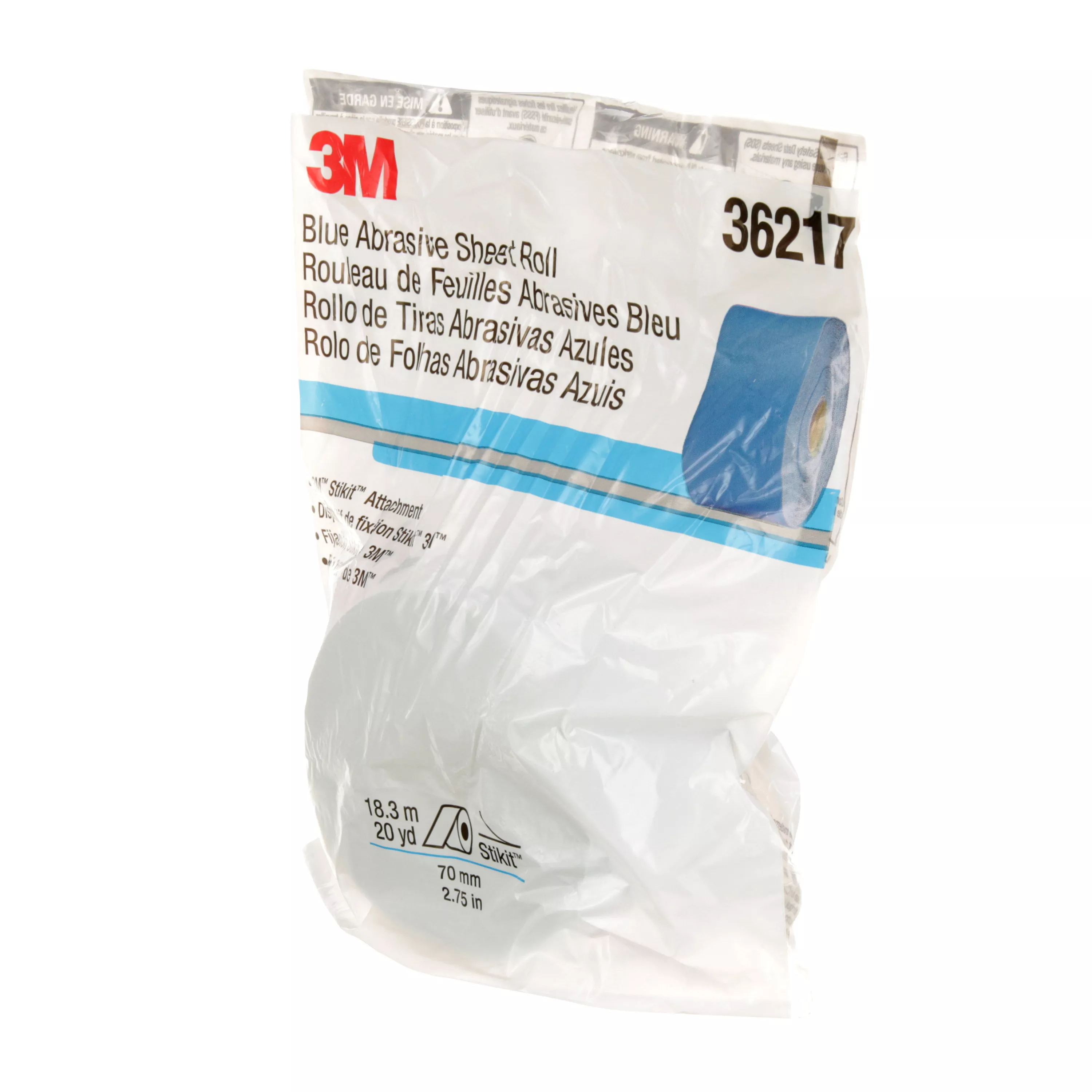 SKU 7100098207 | 3M™ Stikit™ Blue Abrasive Sheet Roll 321U