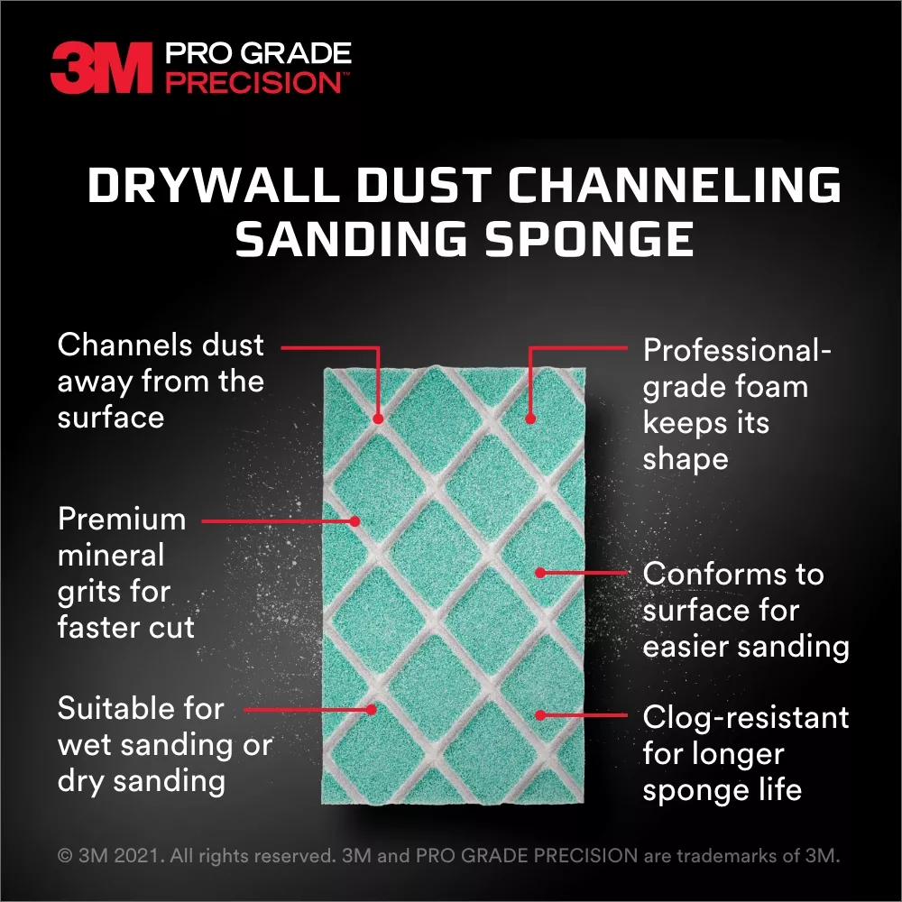 UPC 00051141982359 | 3M™ Pro Grade Precision™ Drywall Dust Channeling Sanding Sponge Fine