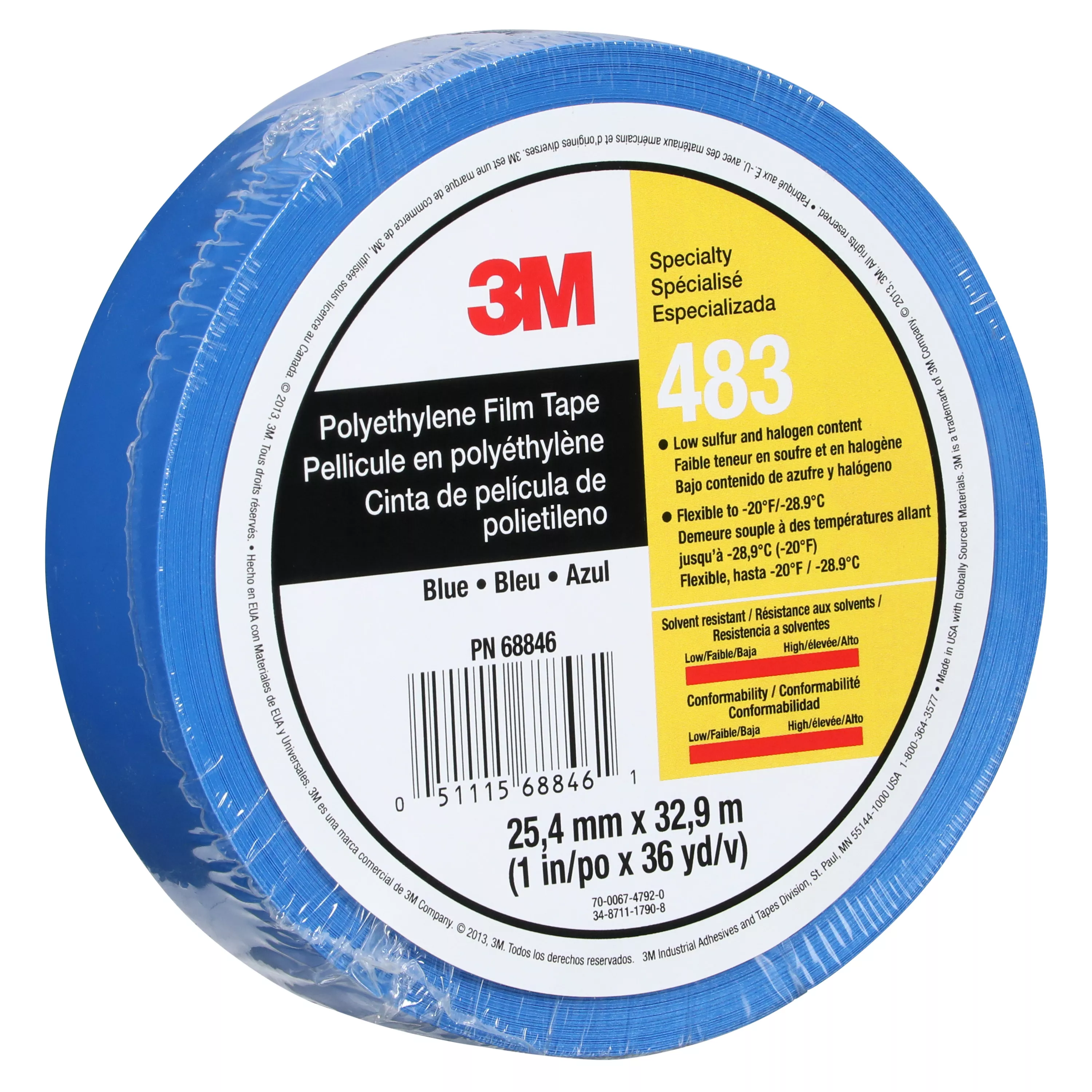 SKU 7010295458 | 3M™ Polyethylene Tape 483