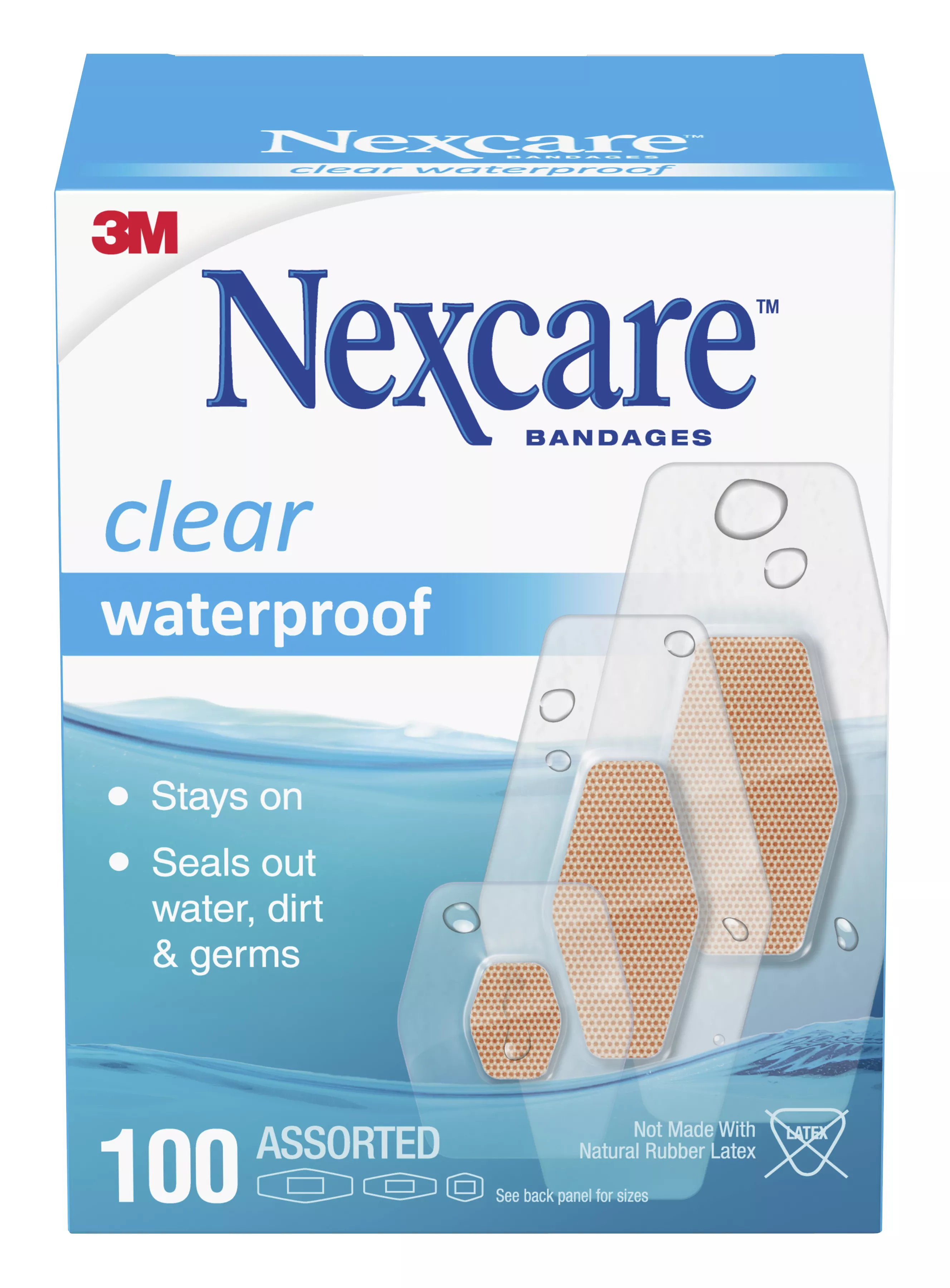 SKU 7100259369 | Nexcare™ Waterproof Assorted Bandages 432-100 100ct