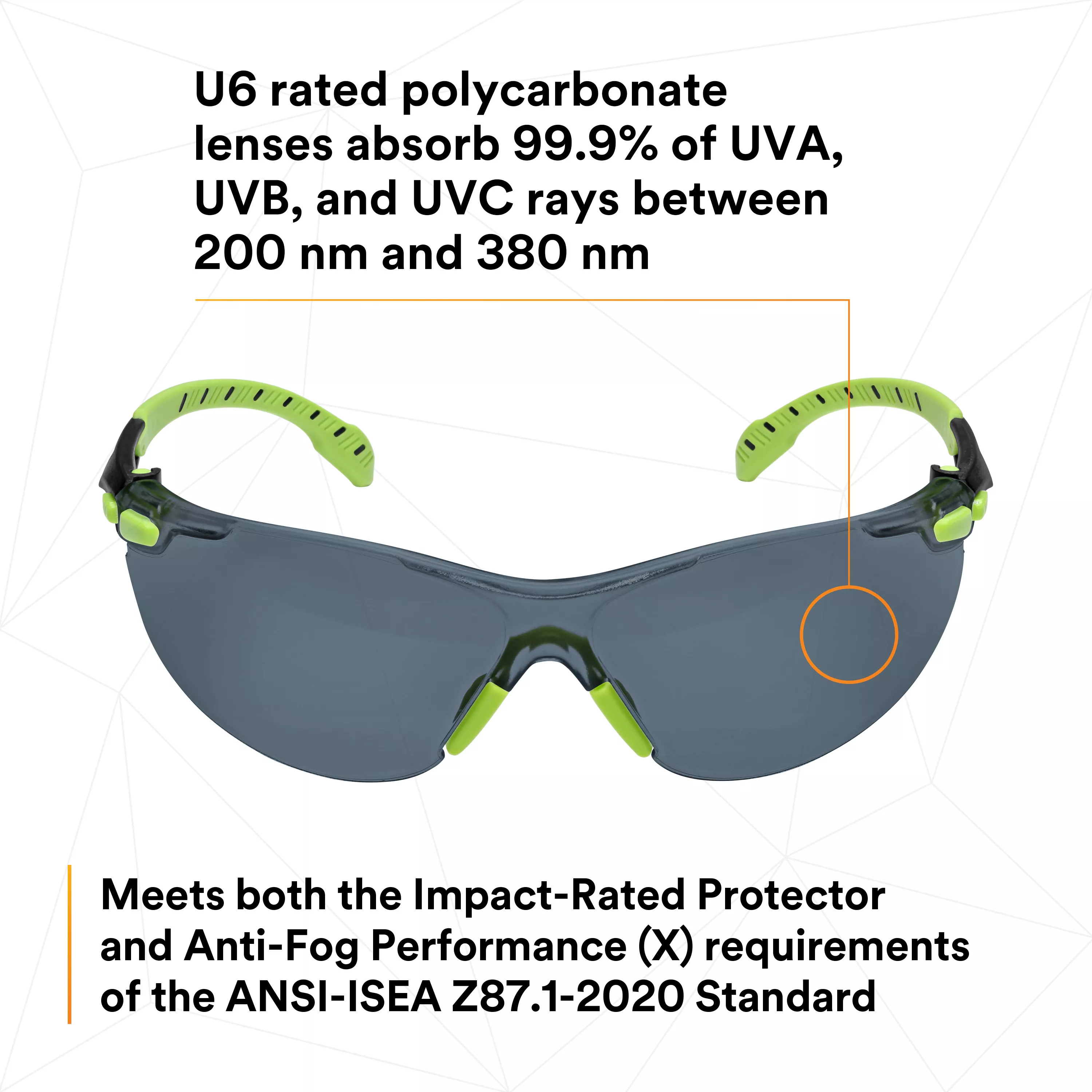 SKU 7100079180 | 3M™ Solus™ 1000-Series Safety Glasses S1202SGAF