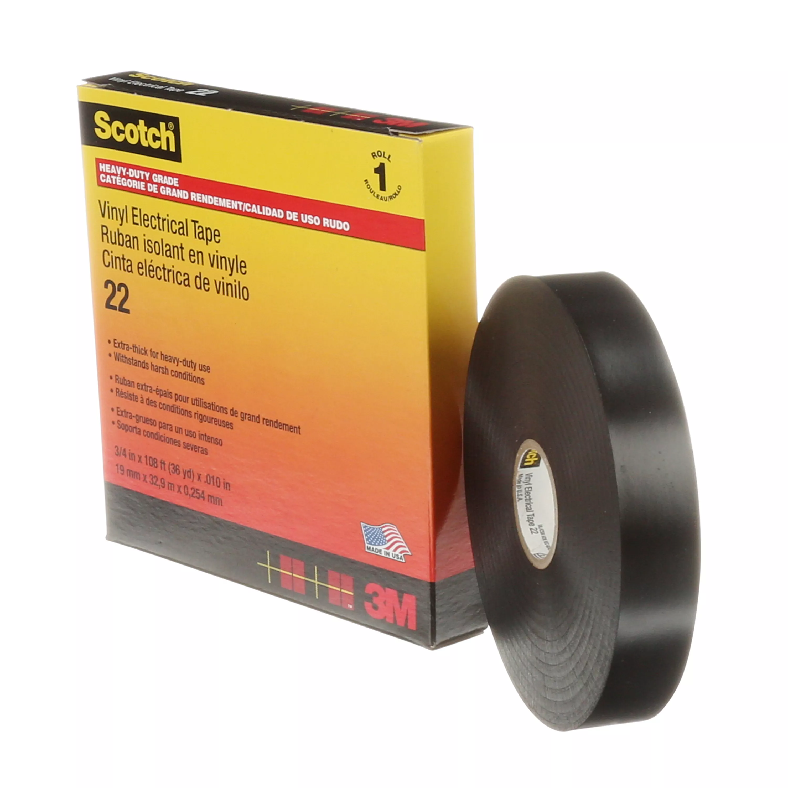 Product Number 22-3/4X36YD | Scotch® Vinyl Electrical Tape 22