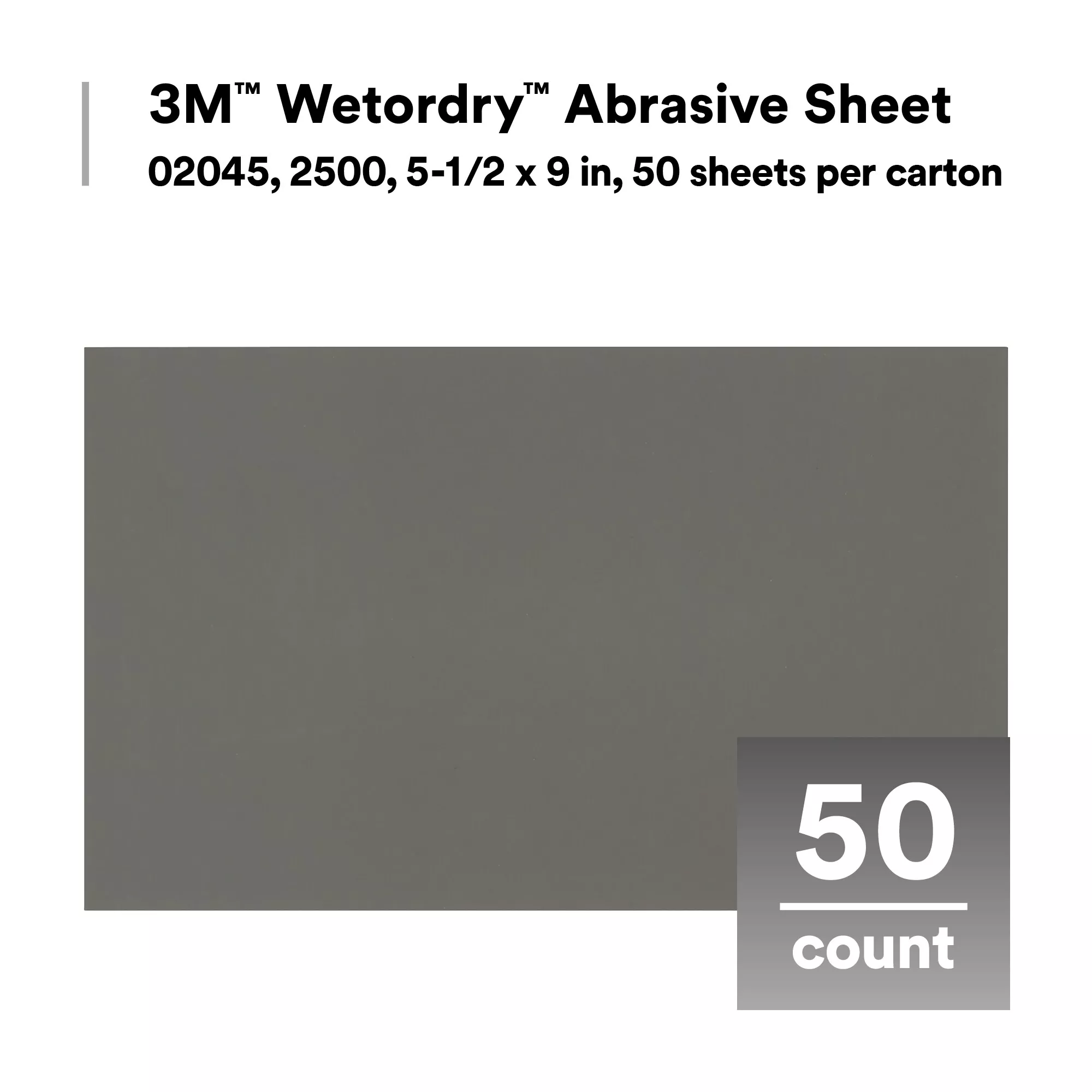 Product Number 401Q | 3M™ Wetordry™ Abrasive Sheet 401Q