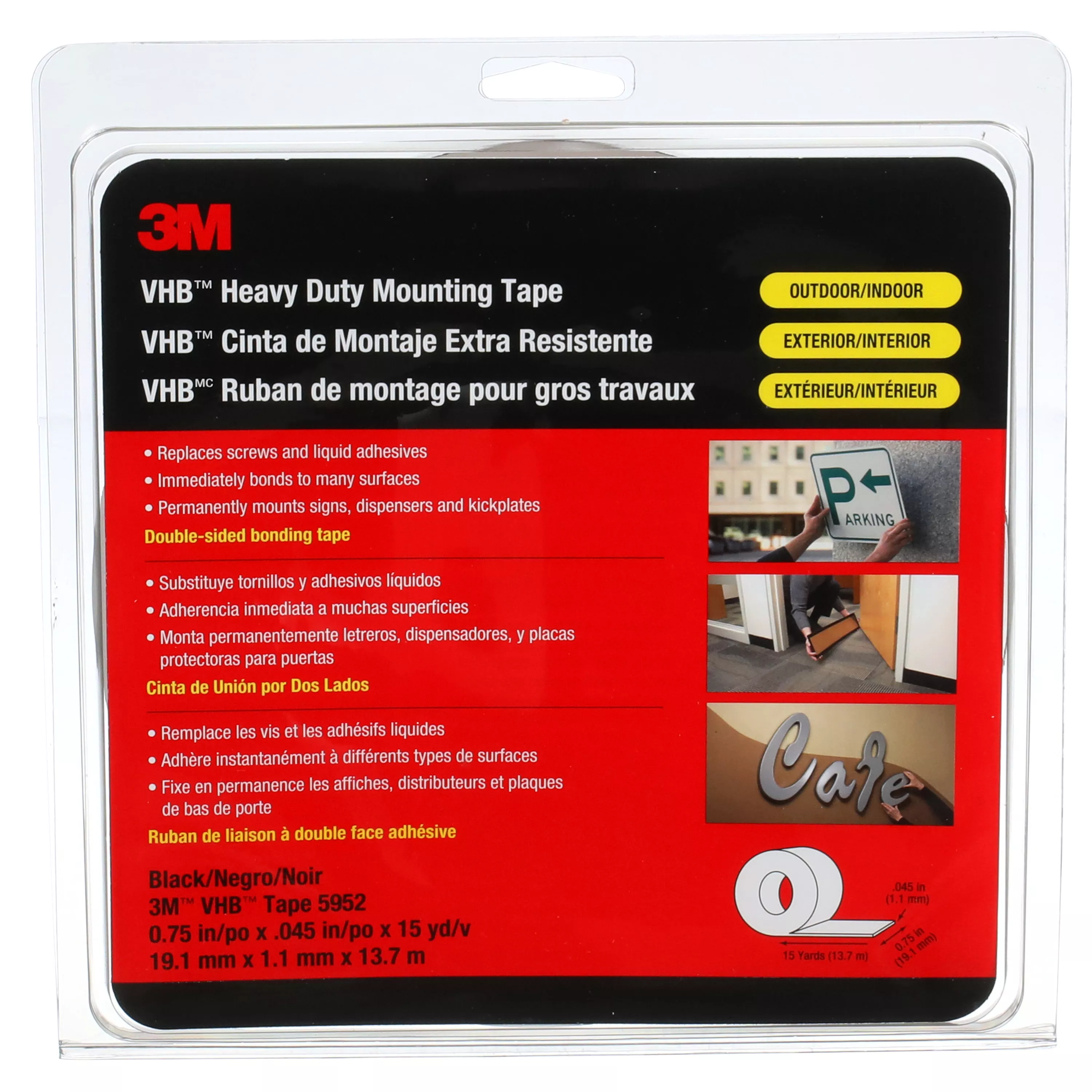 SKU 7000049237 | 3M™ VHB™ Heavy Duty Mounting Tape 5952