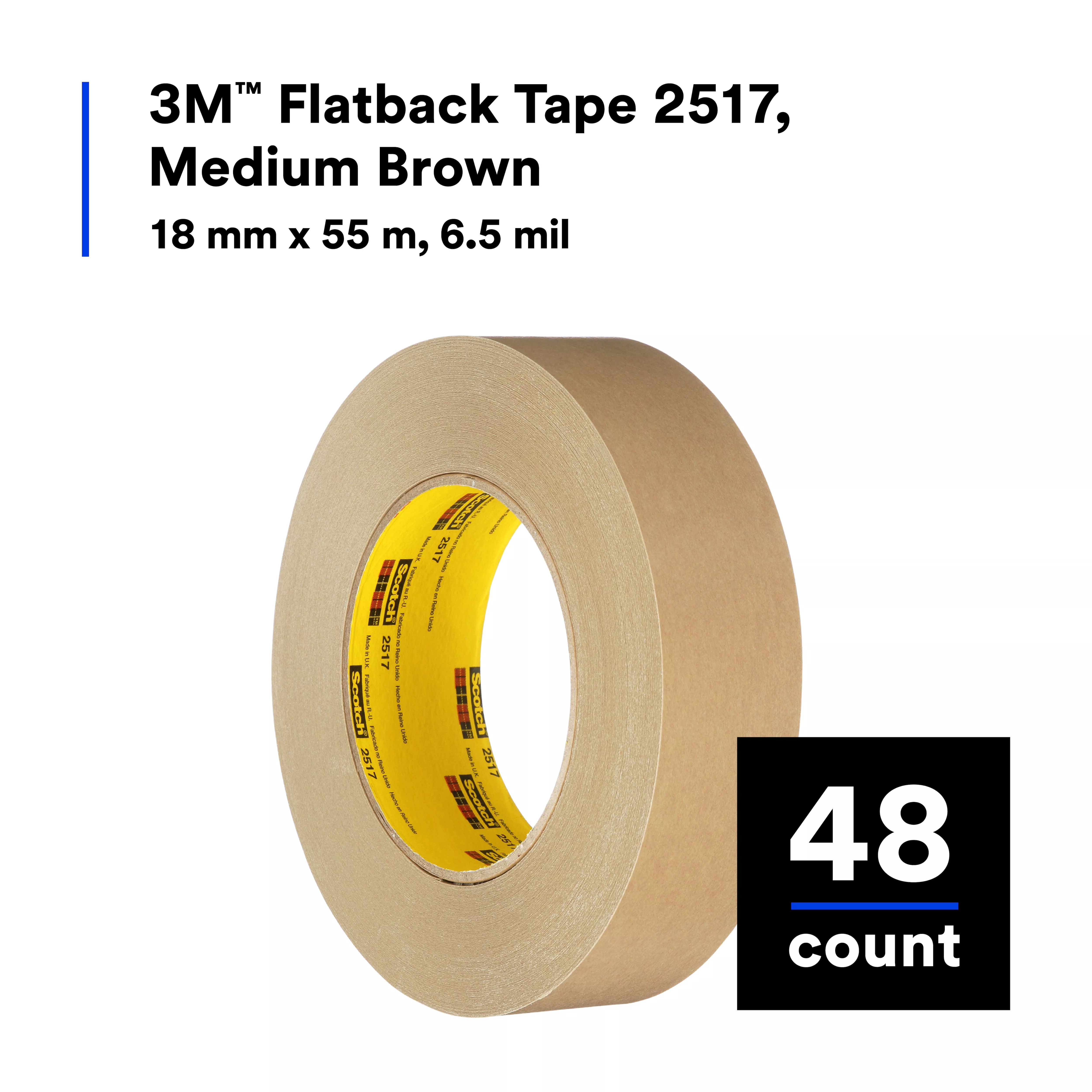 SKU 7000088499 | 3M™ Flatback Tape 2517