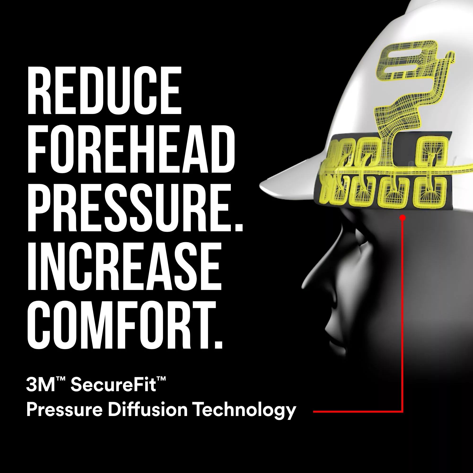 Product Number CHH-R-W6-SL | 3M™ SecureFit™ Hard Hat CHH-R-W6-SL