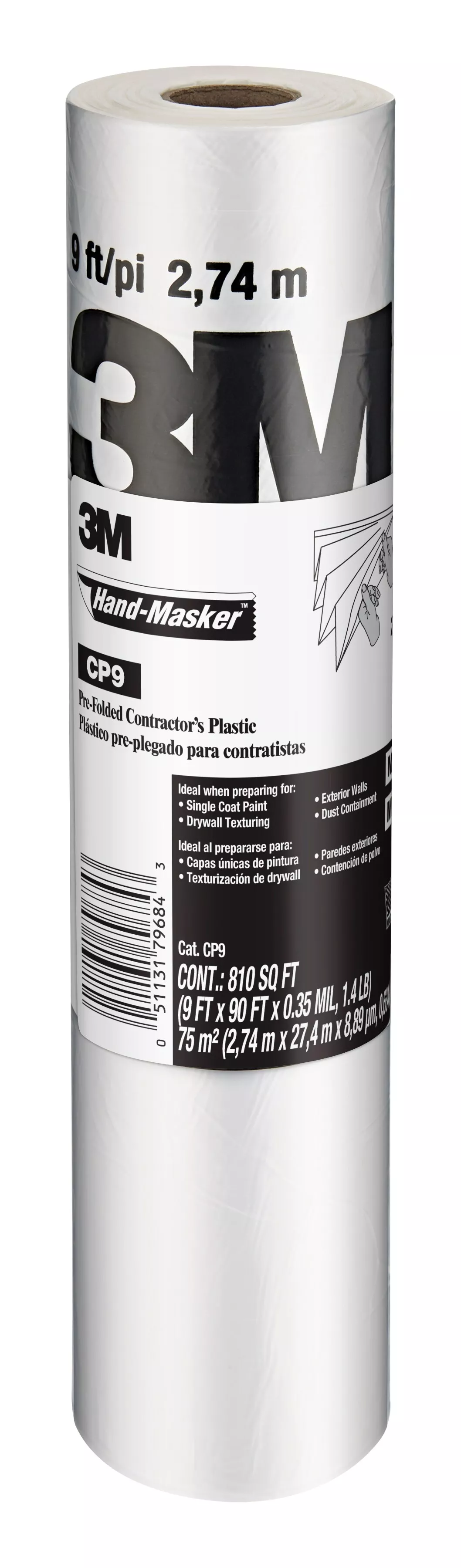 SKU 7100066366 | 3M™ Hand-Masker™ Contractor's Plastic CP9