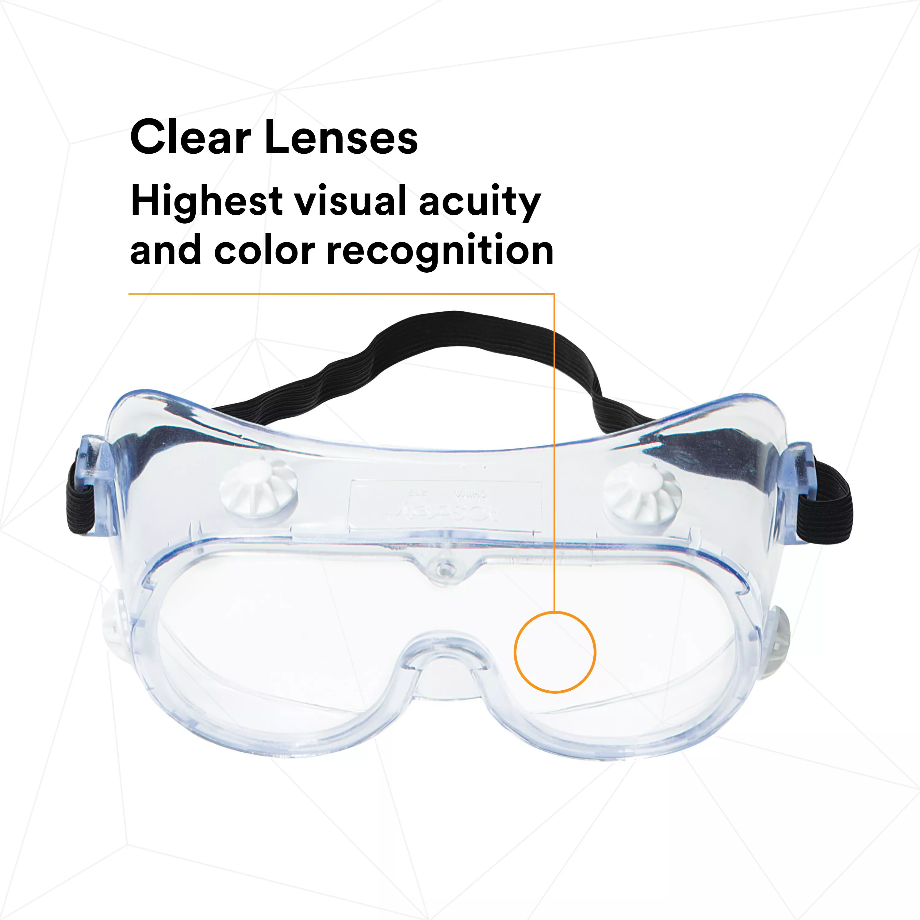 SKU 7000002378 | 3M™ 334 Splash Safety Goggles Anti-Fog 40661-00000-10