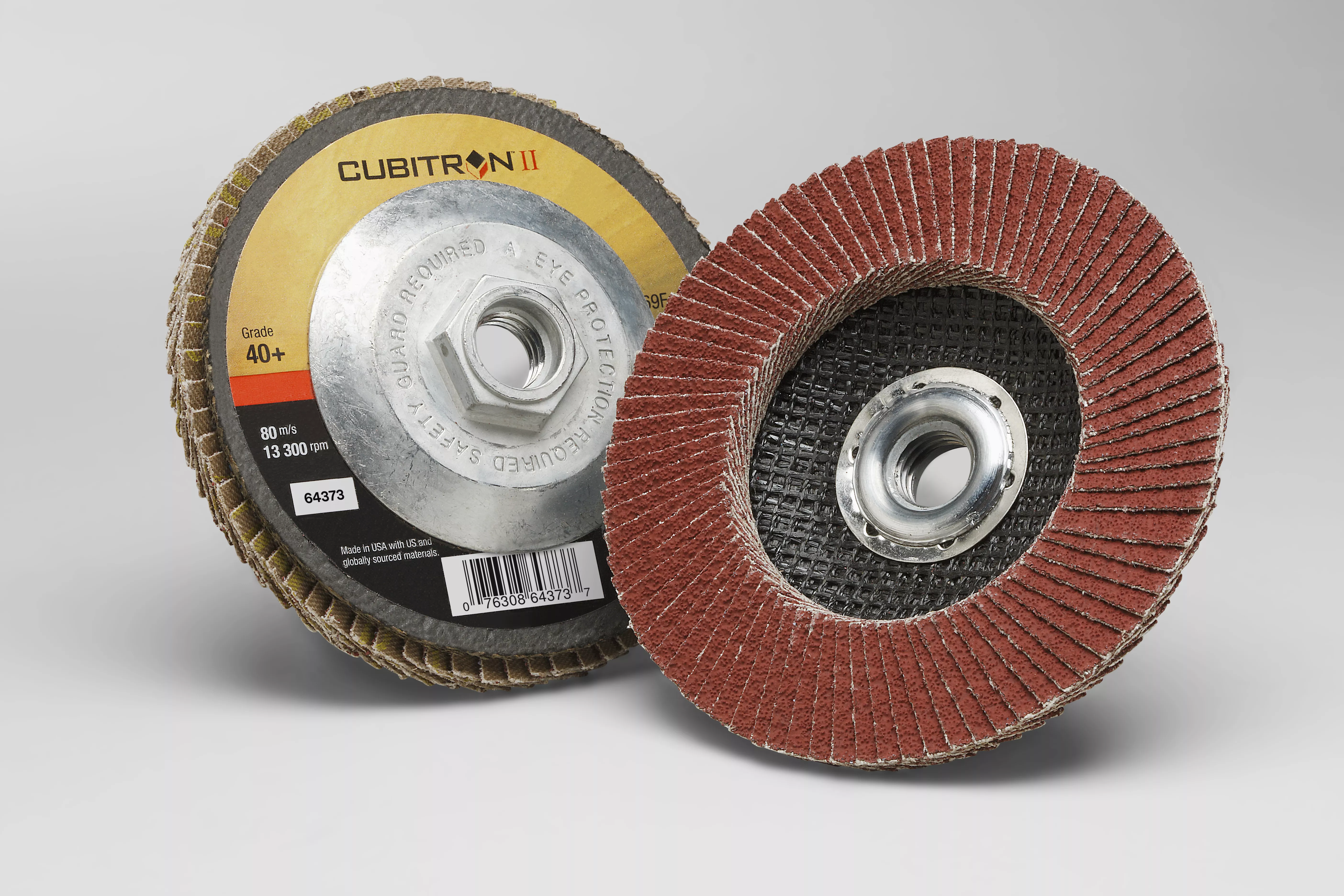 3M™ Cubitron™ II Flap Disc 969F, 40+, T27 Quick Change, 4-1/2 in x
5/8