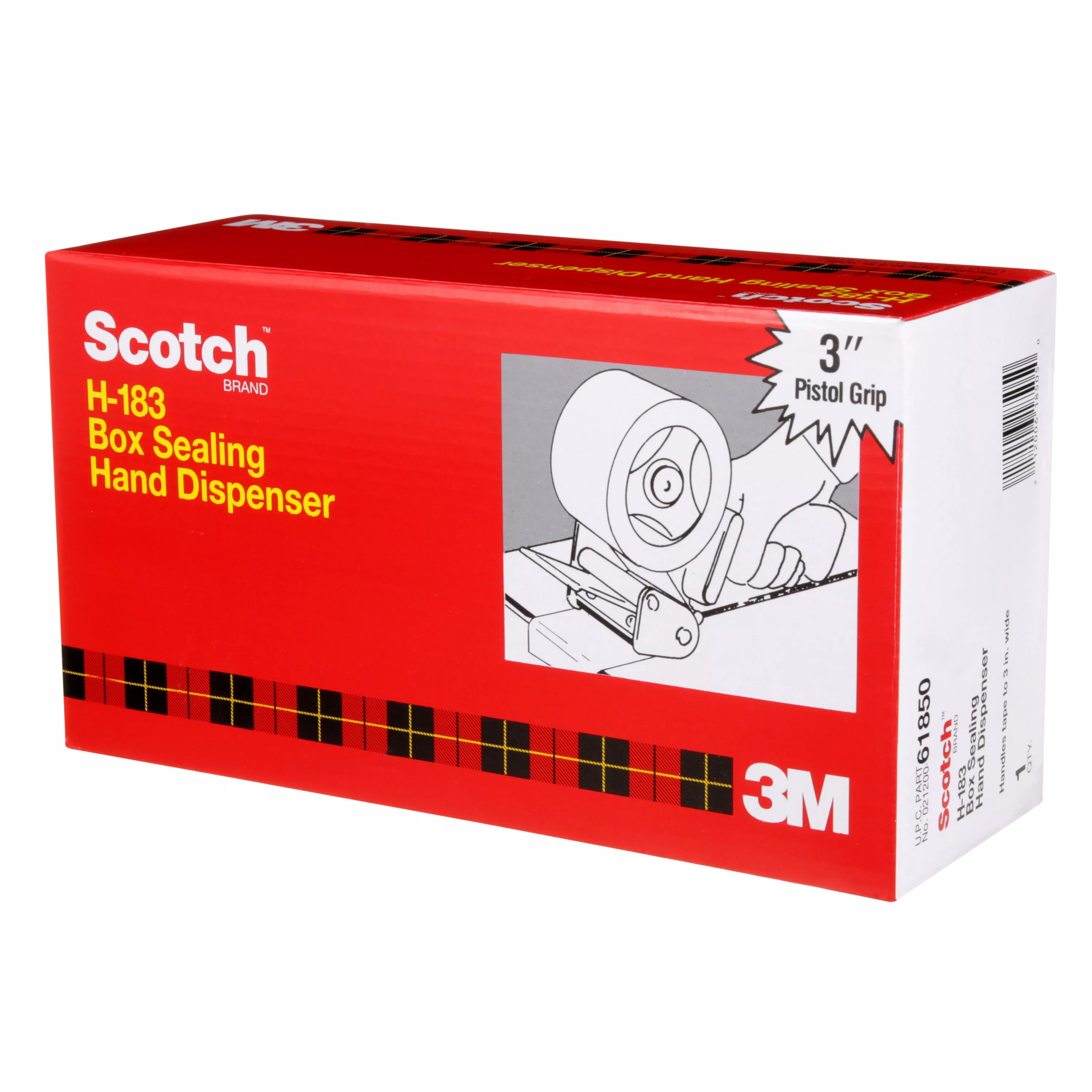 SKU 7000031099 | Scotch® Box Sealing Tape Hand Dispenser H183