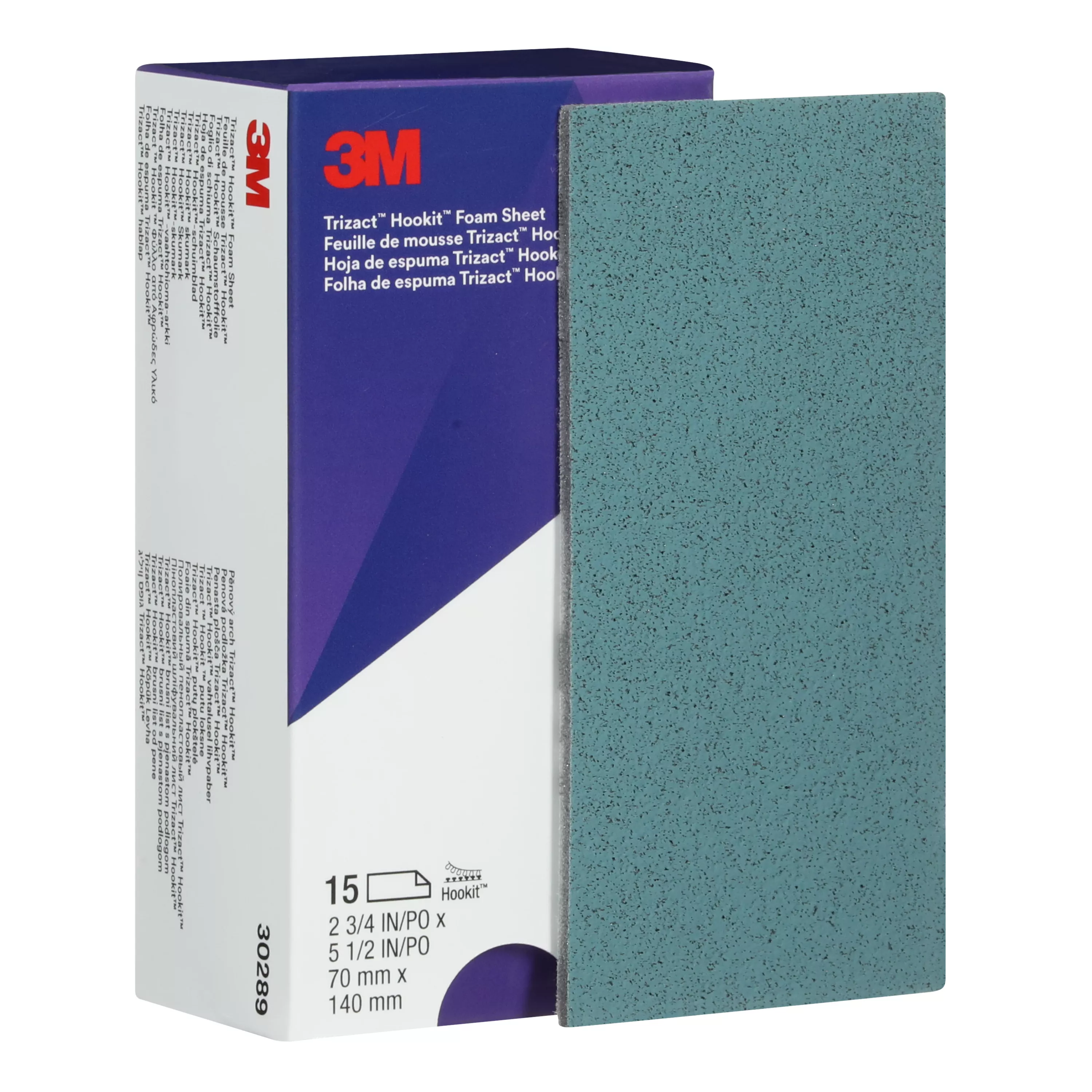 SKU 7000120135 | 3M™ Trizact™ Hookit™ Foam Abrasive 5000 Sheet 443SA