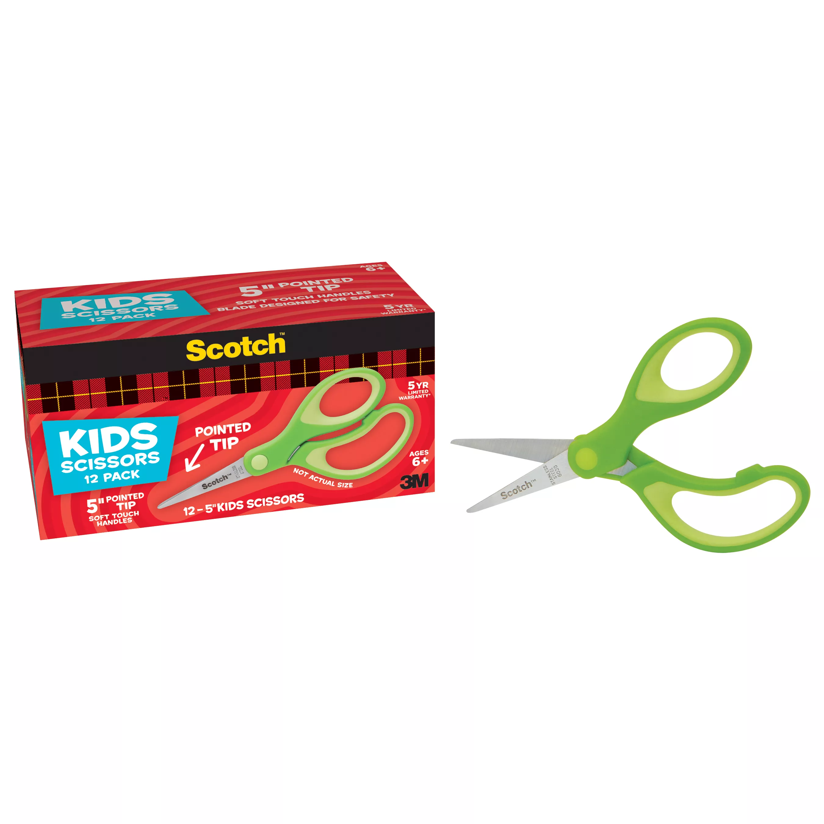 SKU 7100086943 | Scotch™ 12PK Kids Scissors 1442P-12