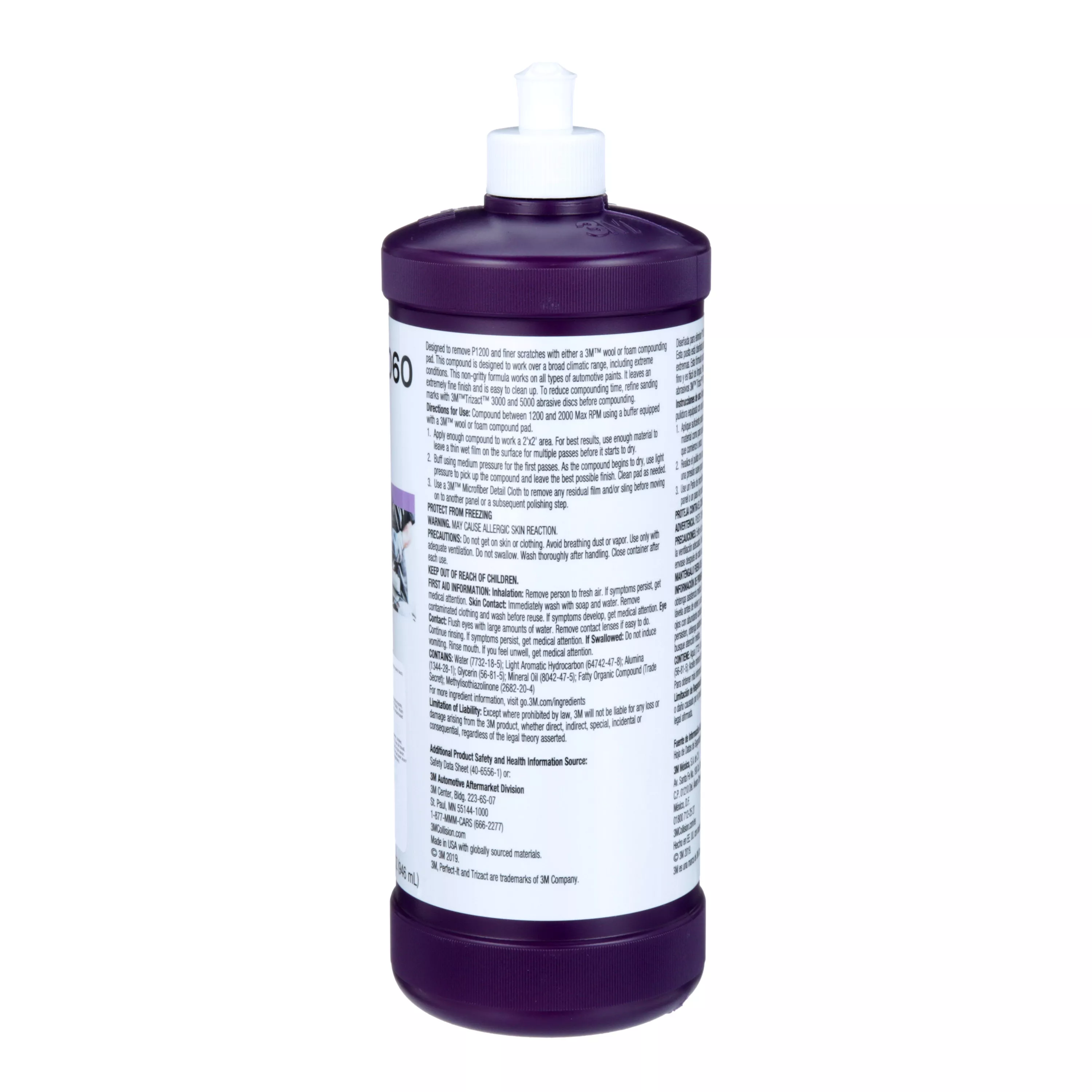 SKU 7100210683 | 3M™ Perfect-It™ EX AC Rubbing Compound