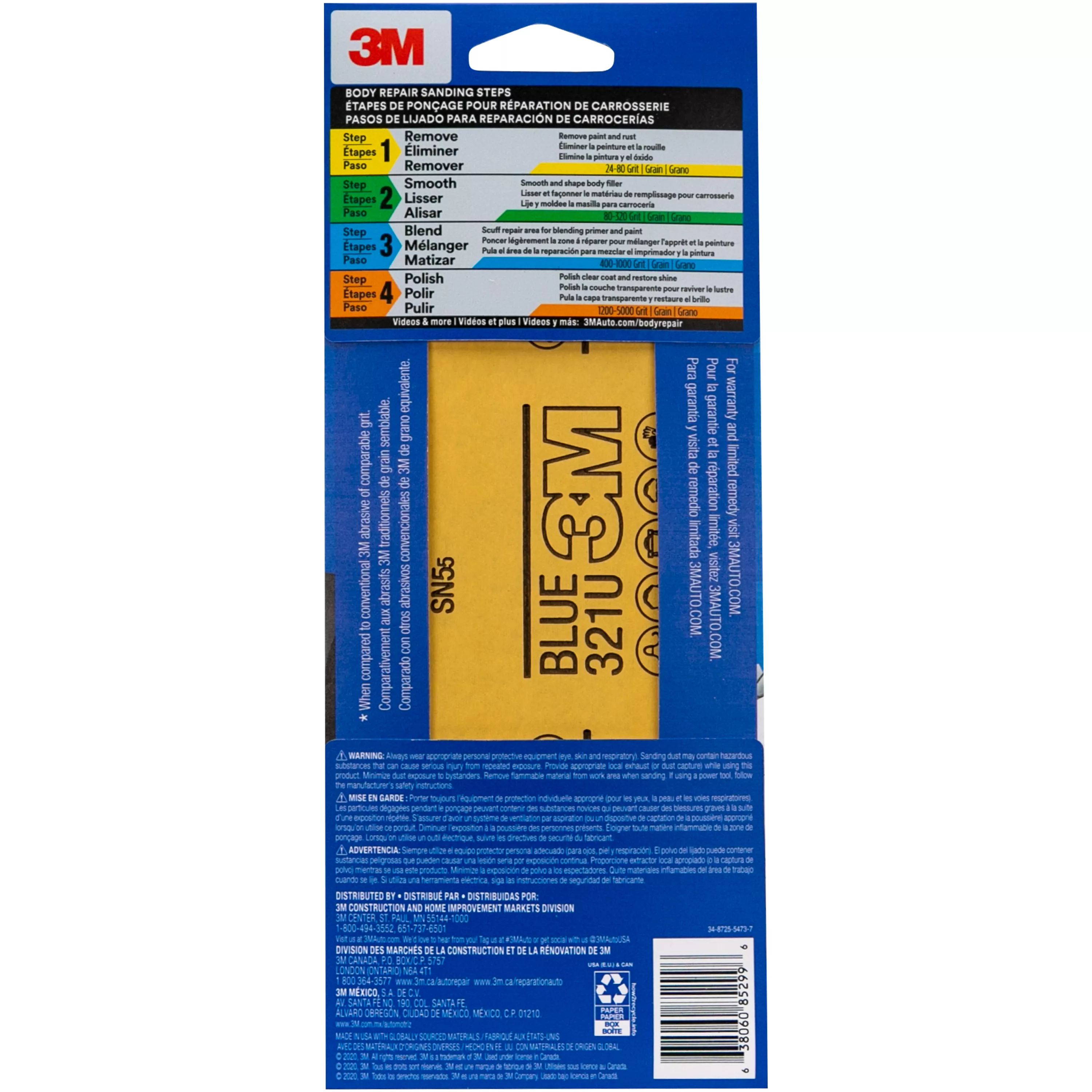 Product Number 31580-8 | 3M™ Blue Sandpaper 31580-8