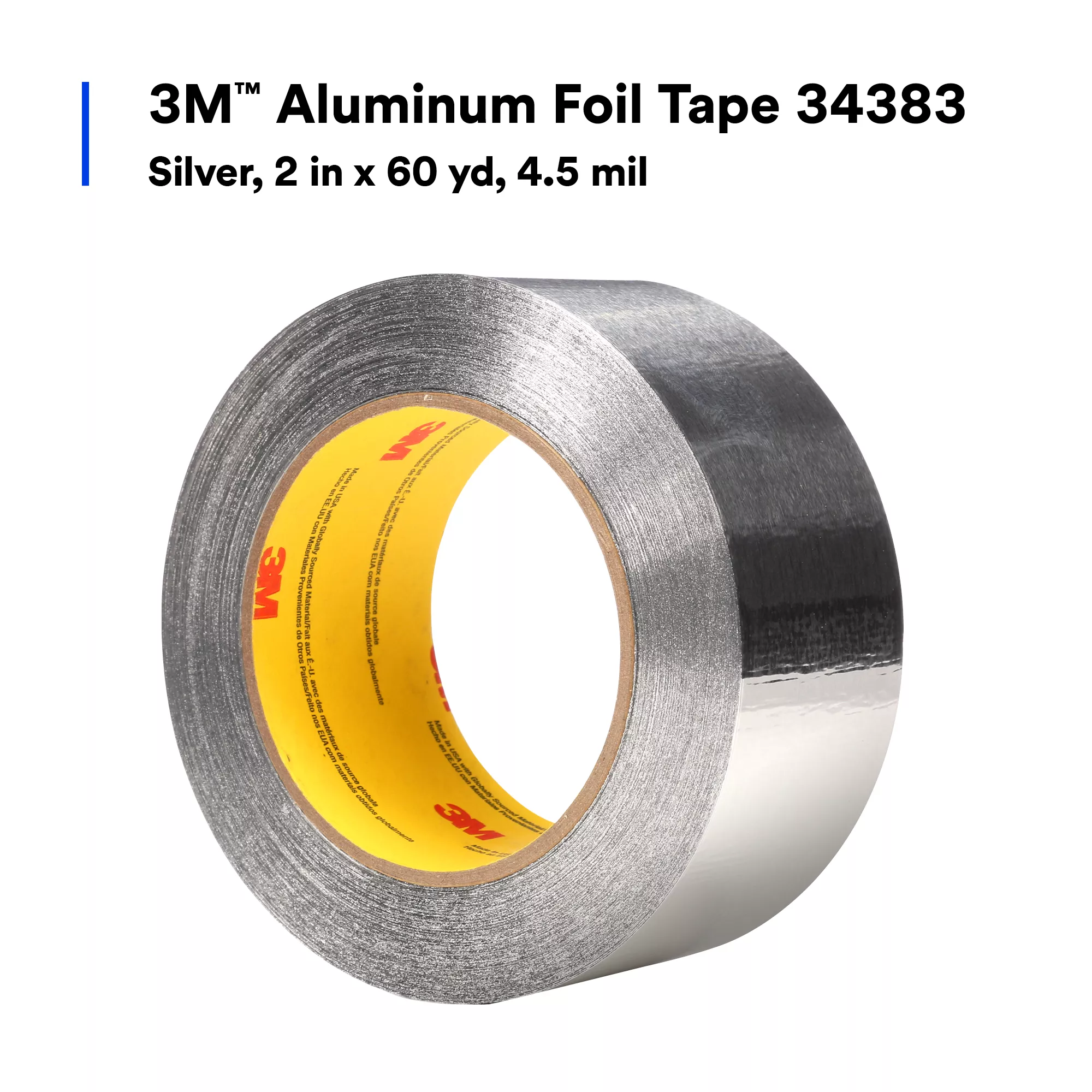 SKU 7000122329 | 3M™ Aluminum Foil Tape 34383