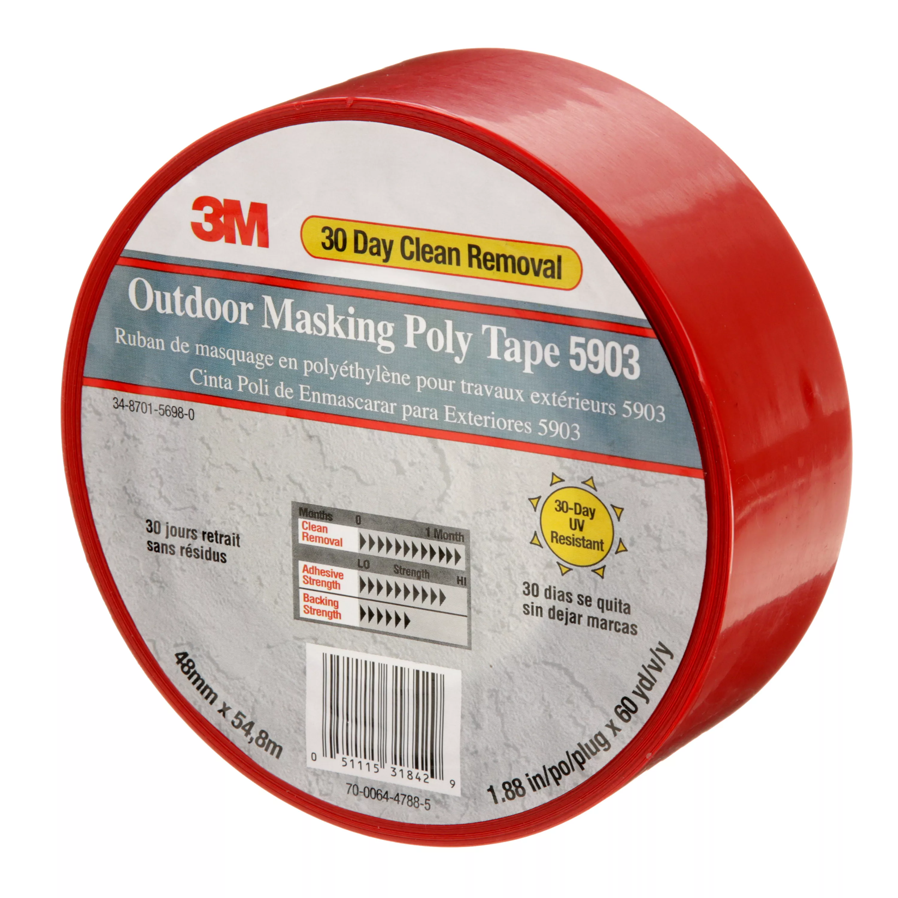 SKU 7000049309 | 3M™ Outdoor Masking Poly Tape 5903