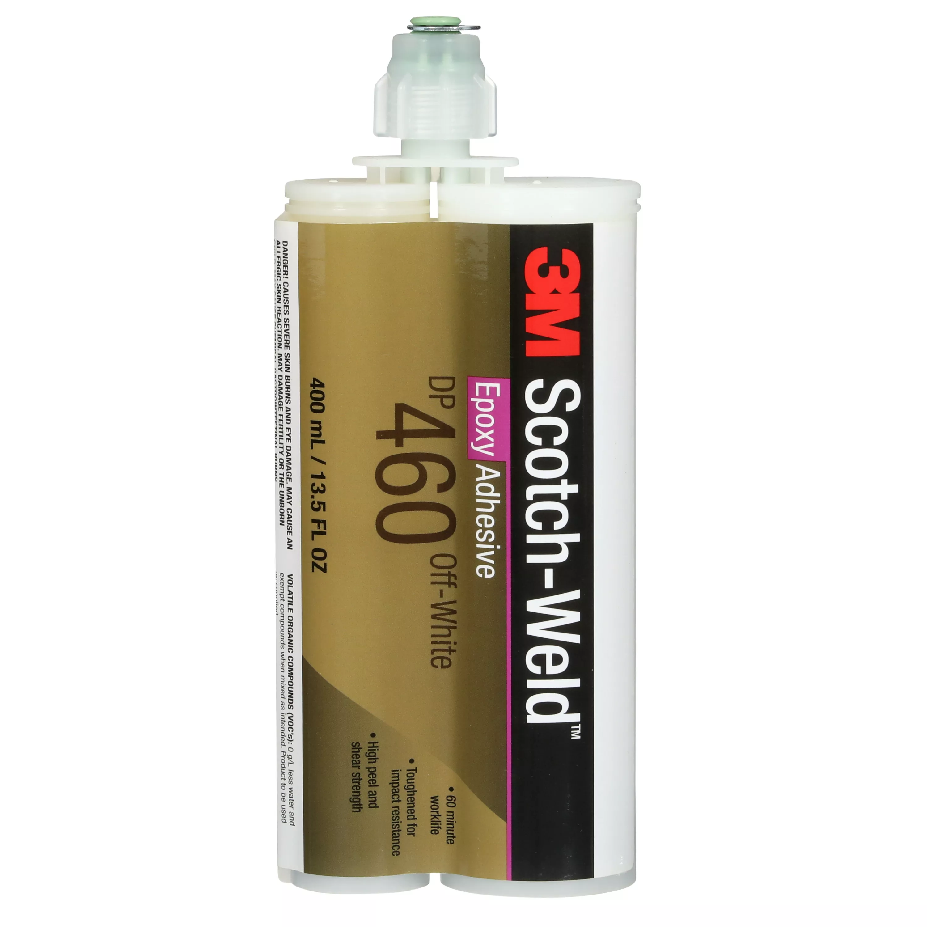 3M™ Scotch-Weld™ Epoxy Adhesive DP460, Off-White, 400 mL Duo-Pak, 6
Each/Case