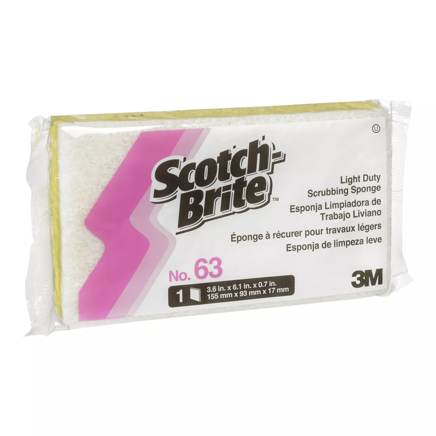 SKU 7010029000 | Scotch-Brite™ Light Duty Scrub Sponge 63