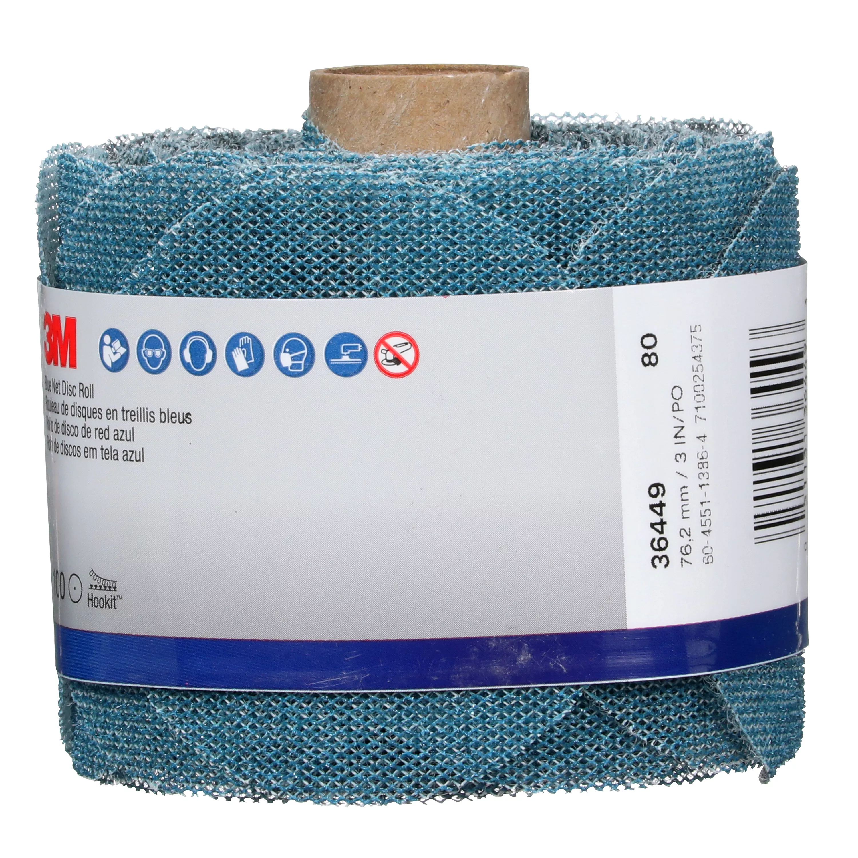 SKU 7100254375 | 3M™ Blue Net Disc Roll 36449