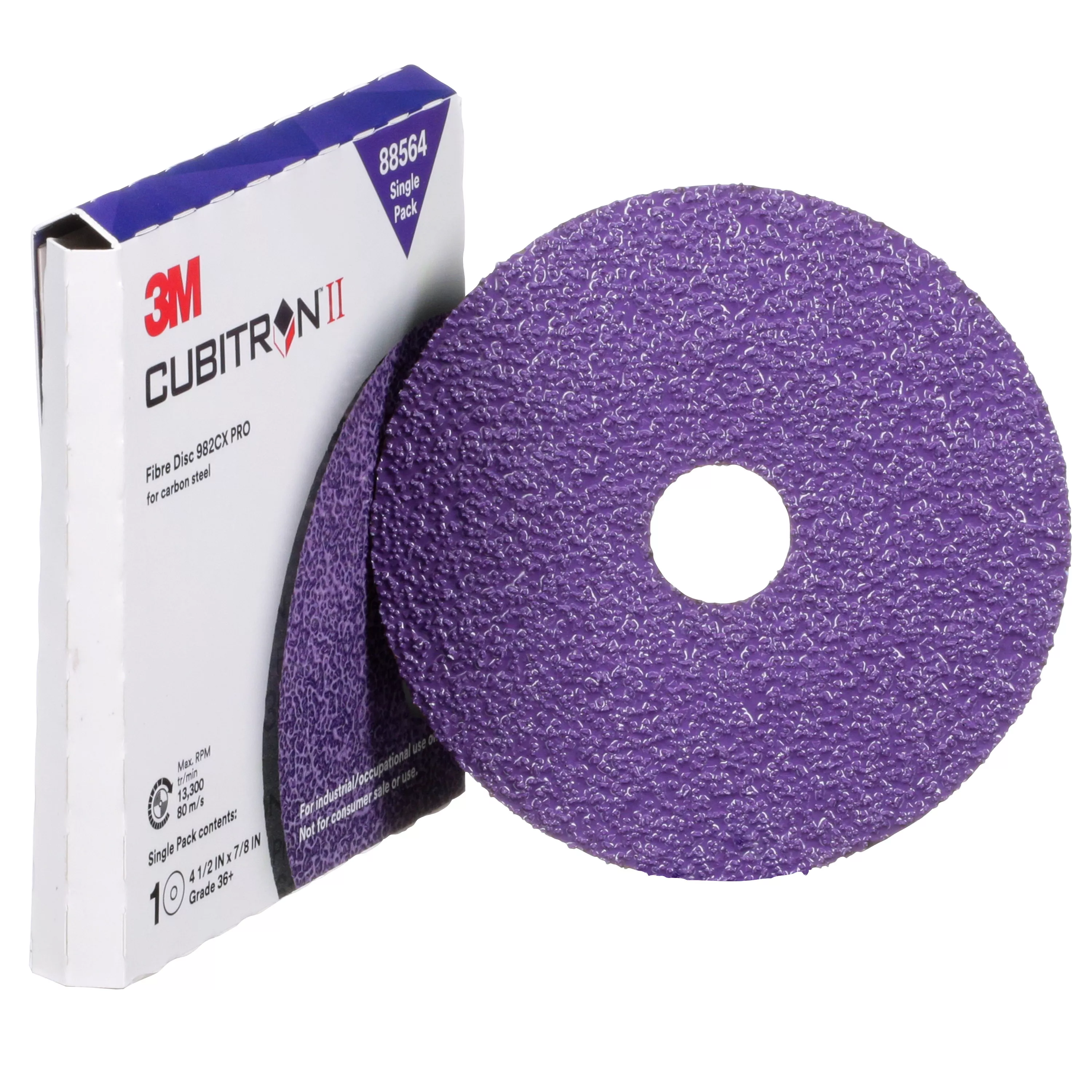 SKU 7100253451 | 3M™ Cubitron™ II Fibre Disc 982CX Pro