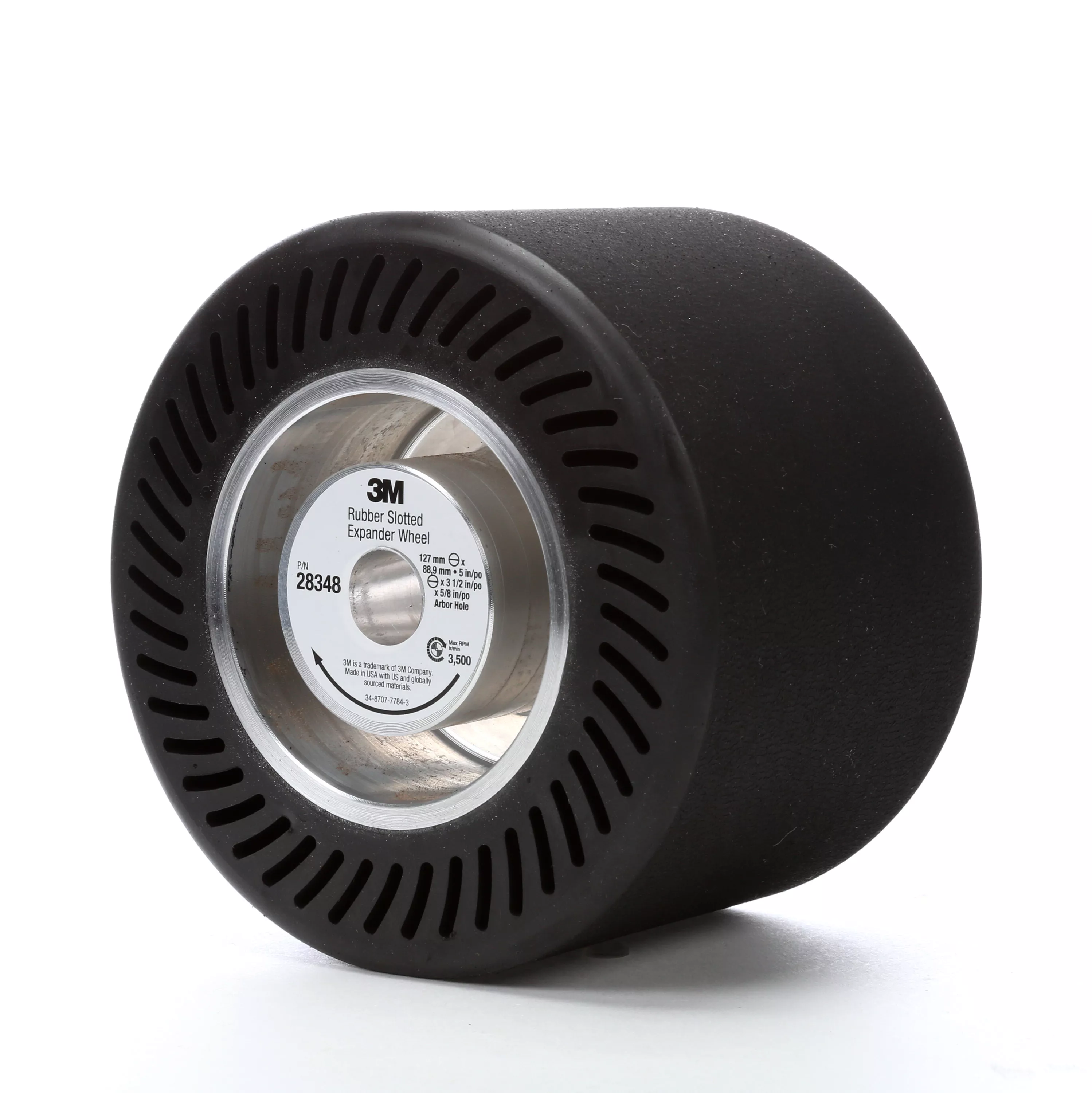 Product Number 28348 | 3M™ Rubber Slotted Expander Wheel 28348