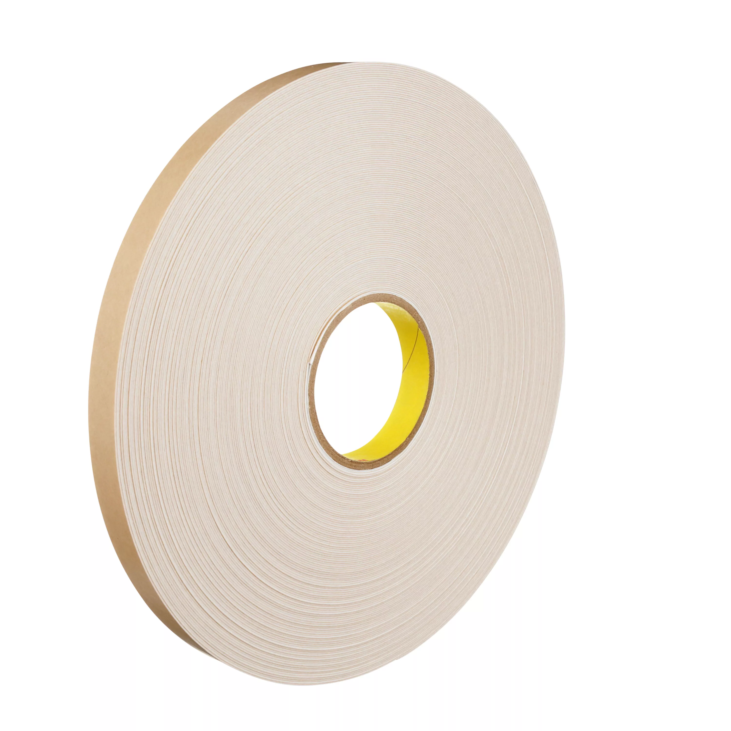 3M™ Double Coated Polyethylene Foam Tape 4492W, White, 3/4 in x 72 yd, 31 mil, 12 Roll/Case