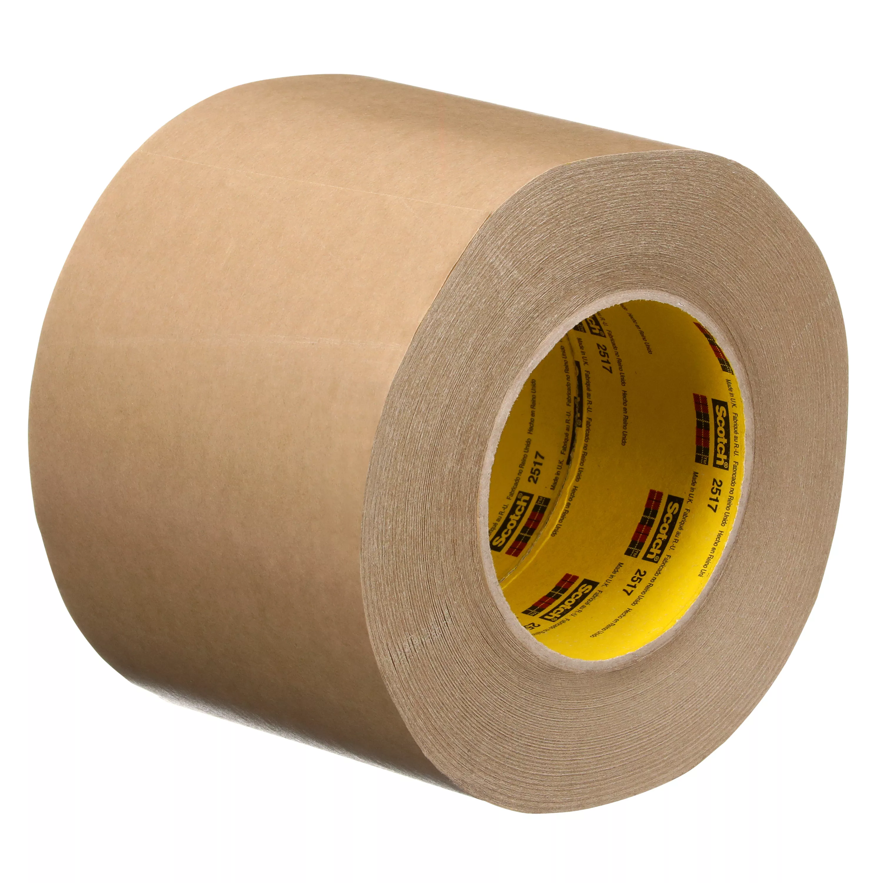 3M™ Flatback Tape 2517, Medium Brown, 100 mm x 55 m, 6.5 mil, 8
Rolls/Case