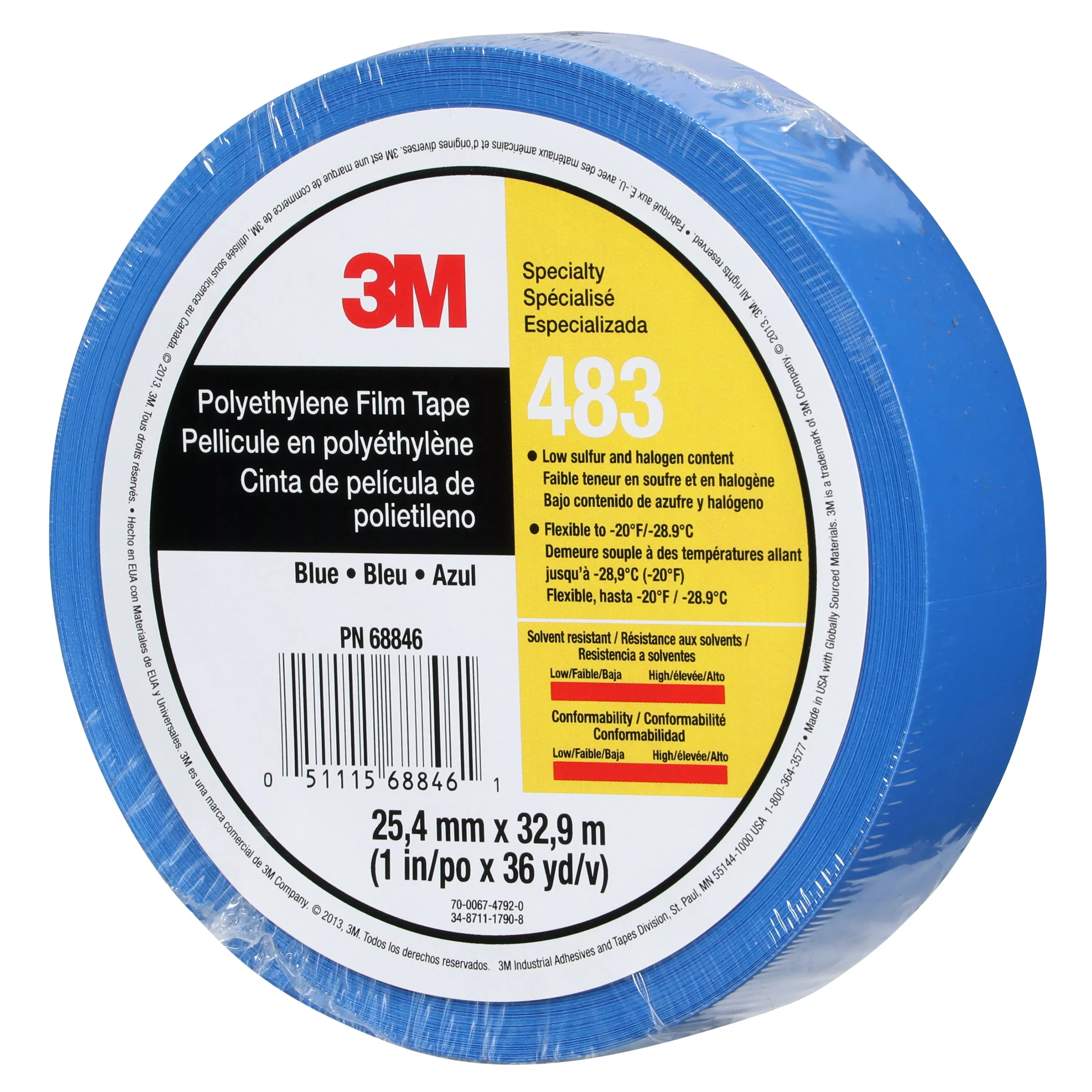 SKU 7010295458 | 3M™ Polyethylene Tape 483