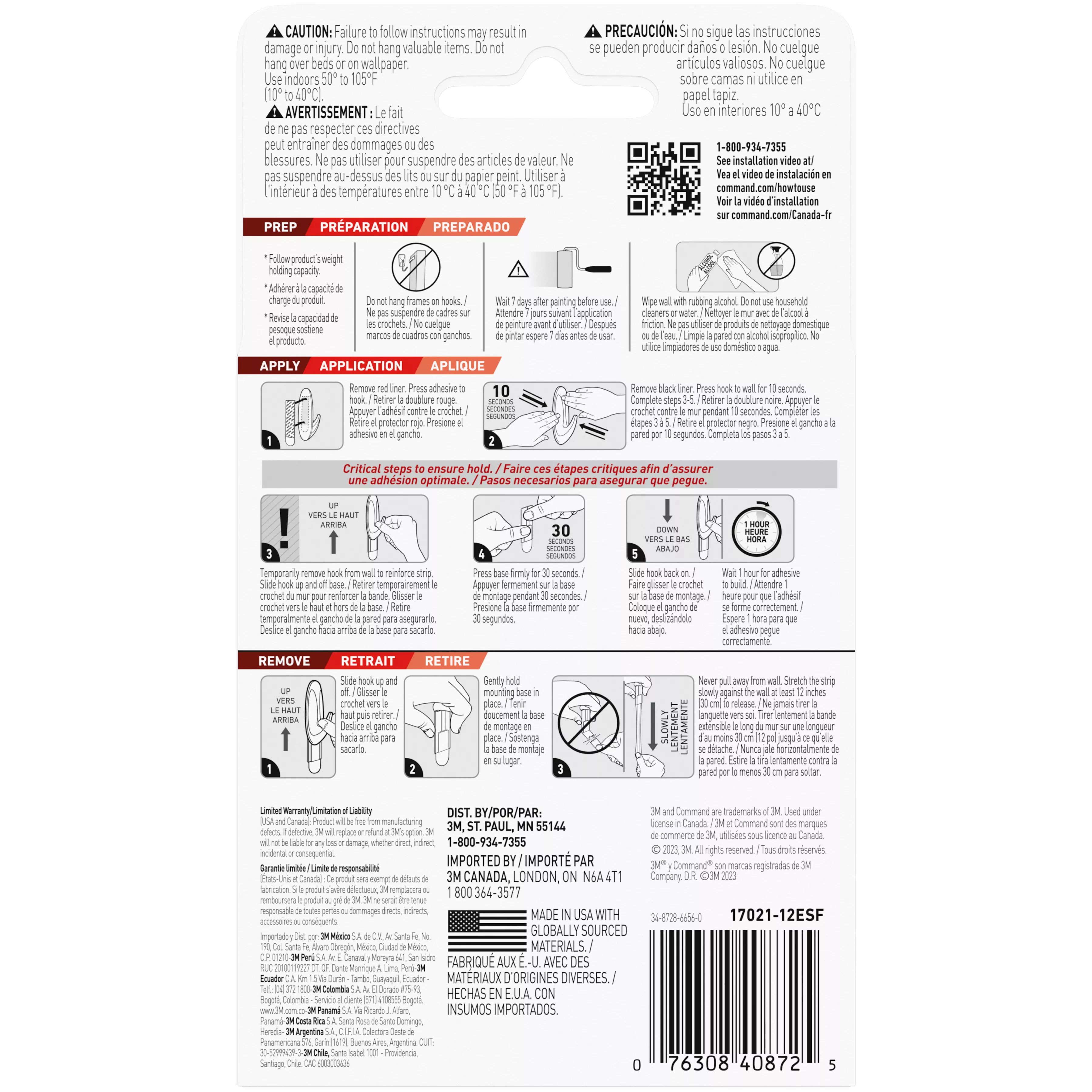 SKU 7100278522 | Command™ Medium Foam Replacement Strips 17021-12ESF