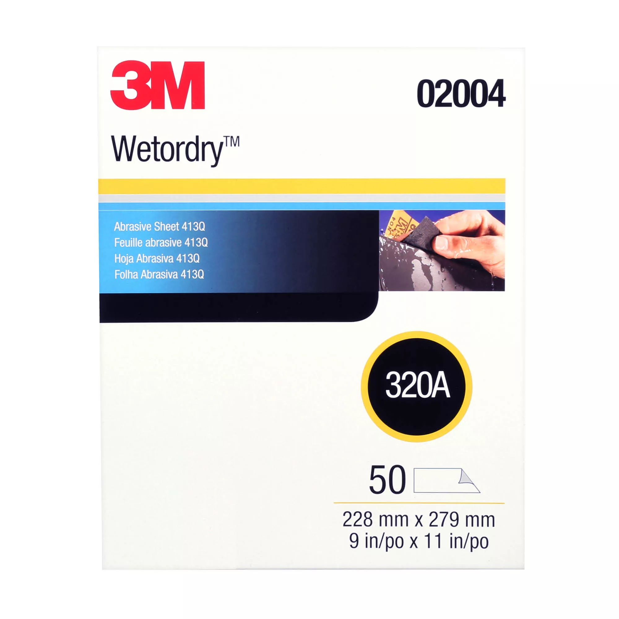 SKU 7000148222 | 3M™ Wetordry™ Abrasive Sheet 413Q