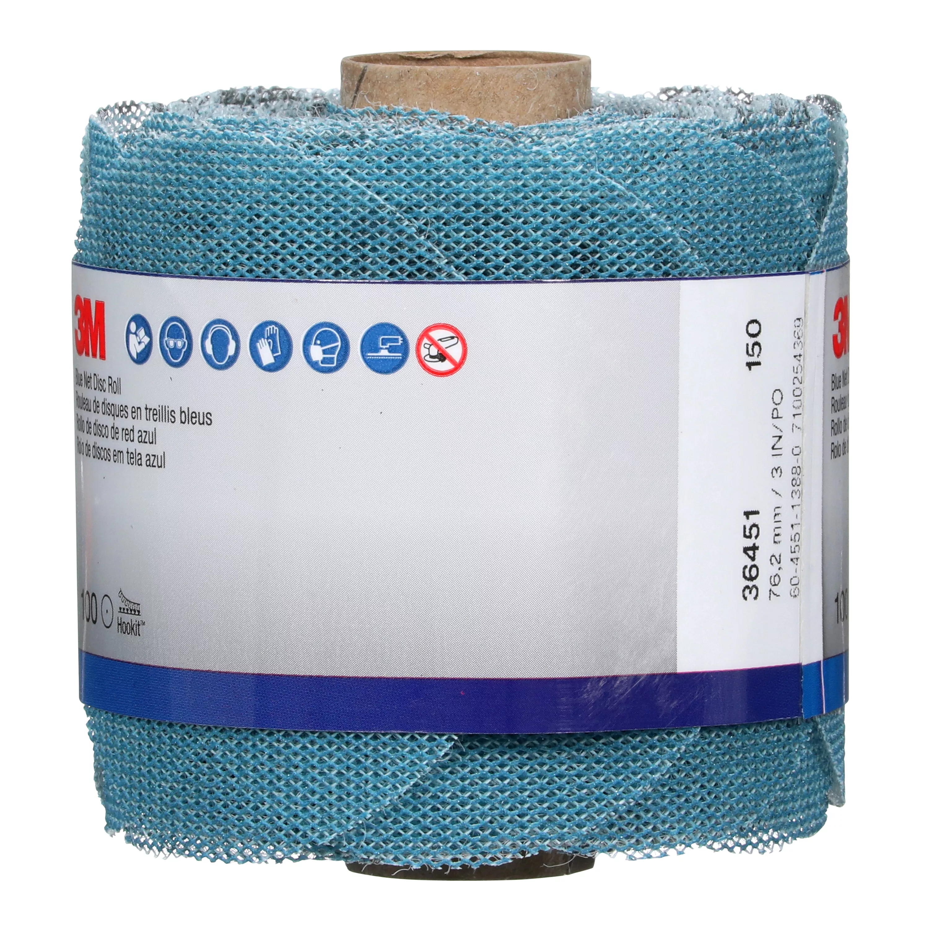 SKU 7100254369 | 3M™ Blue Net Disc Roll 36451