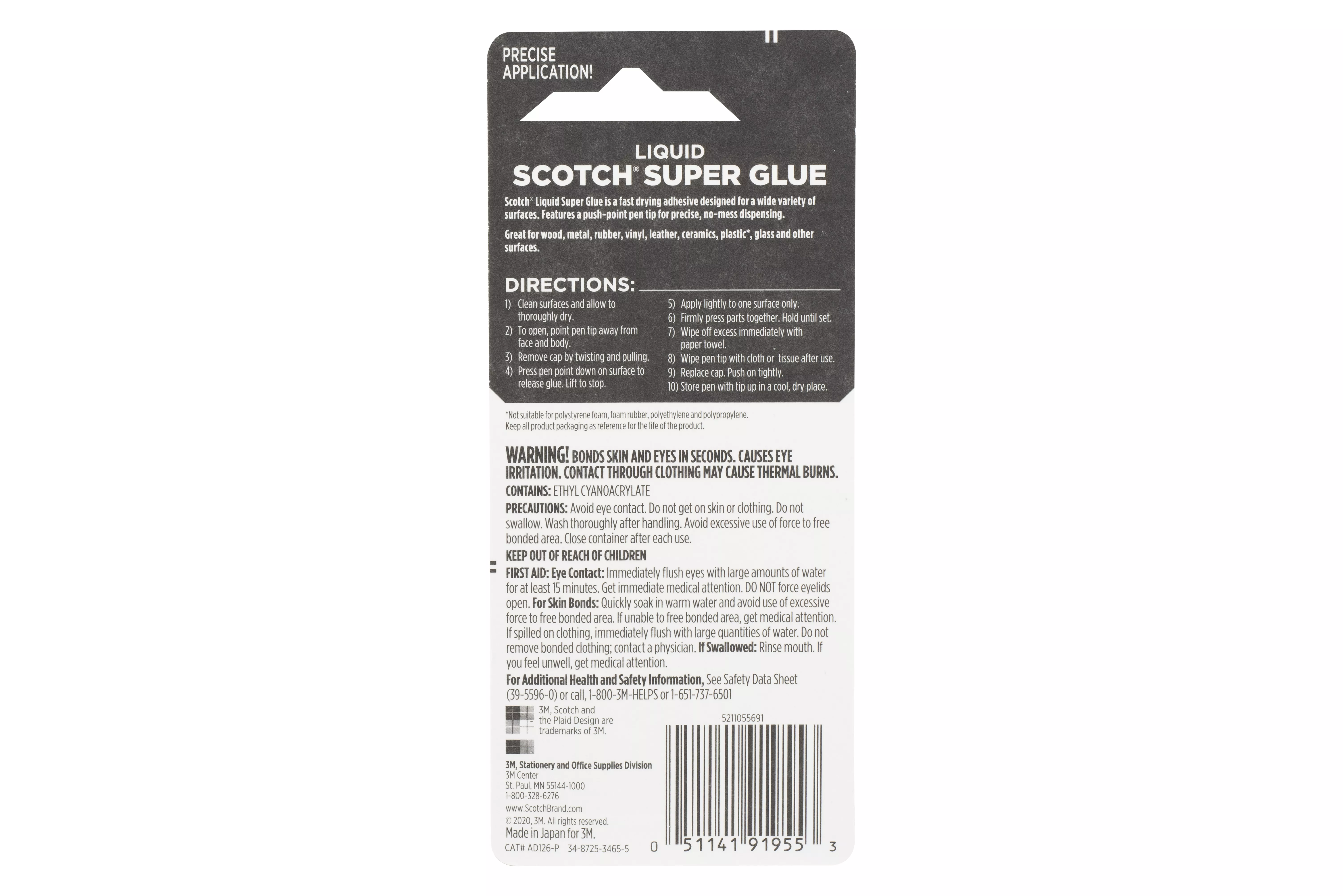 SKU 7000001123 | Scotch® Super Glue Pen AD126-P