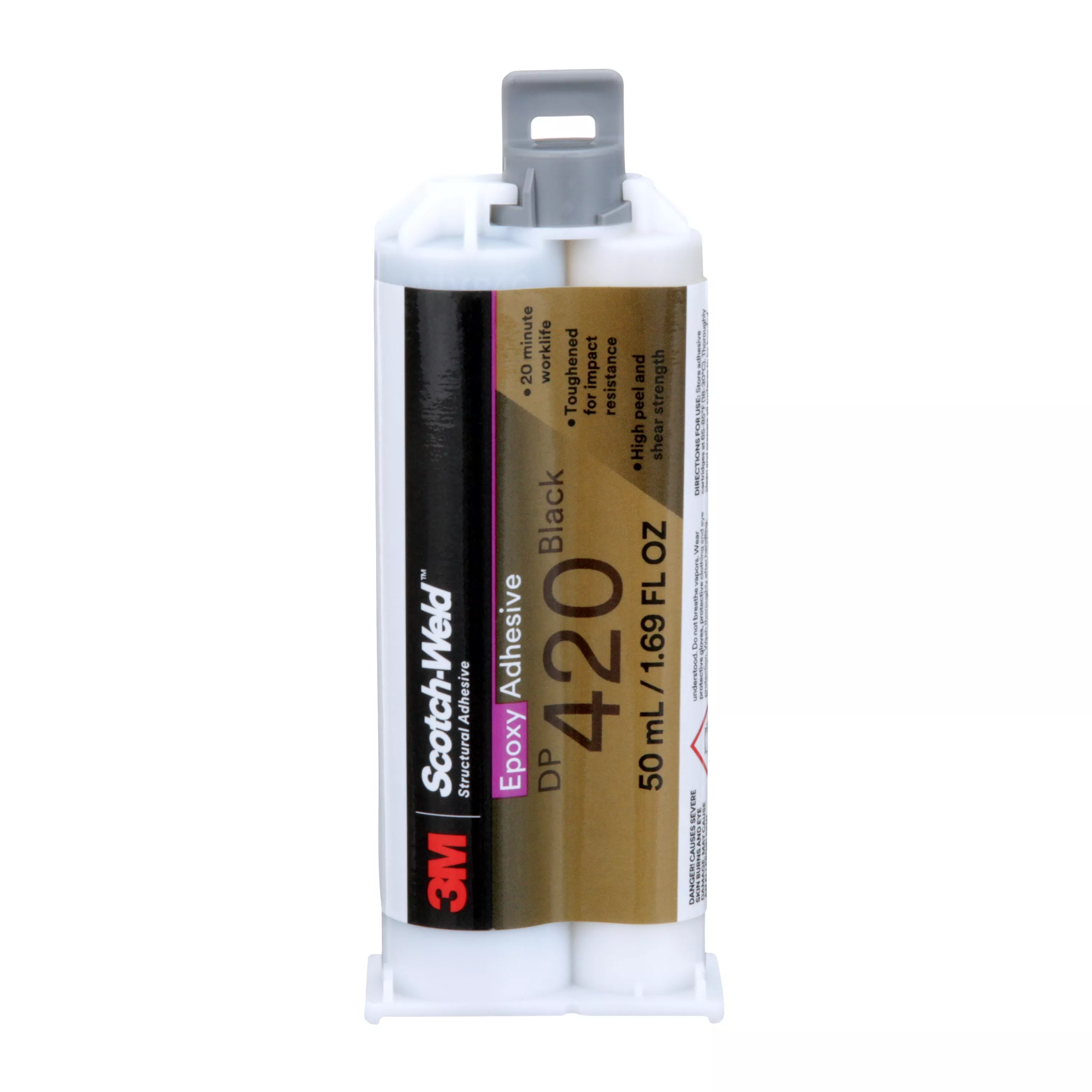 3M™ Scotch-Weld™ Epoxy Adhesive DP420, Black, 50 mL Duo-Pak, 12/Case