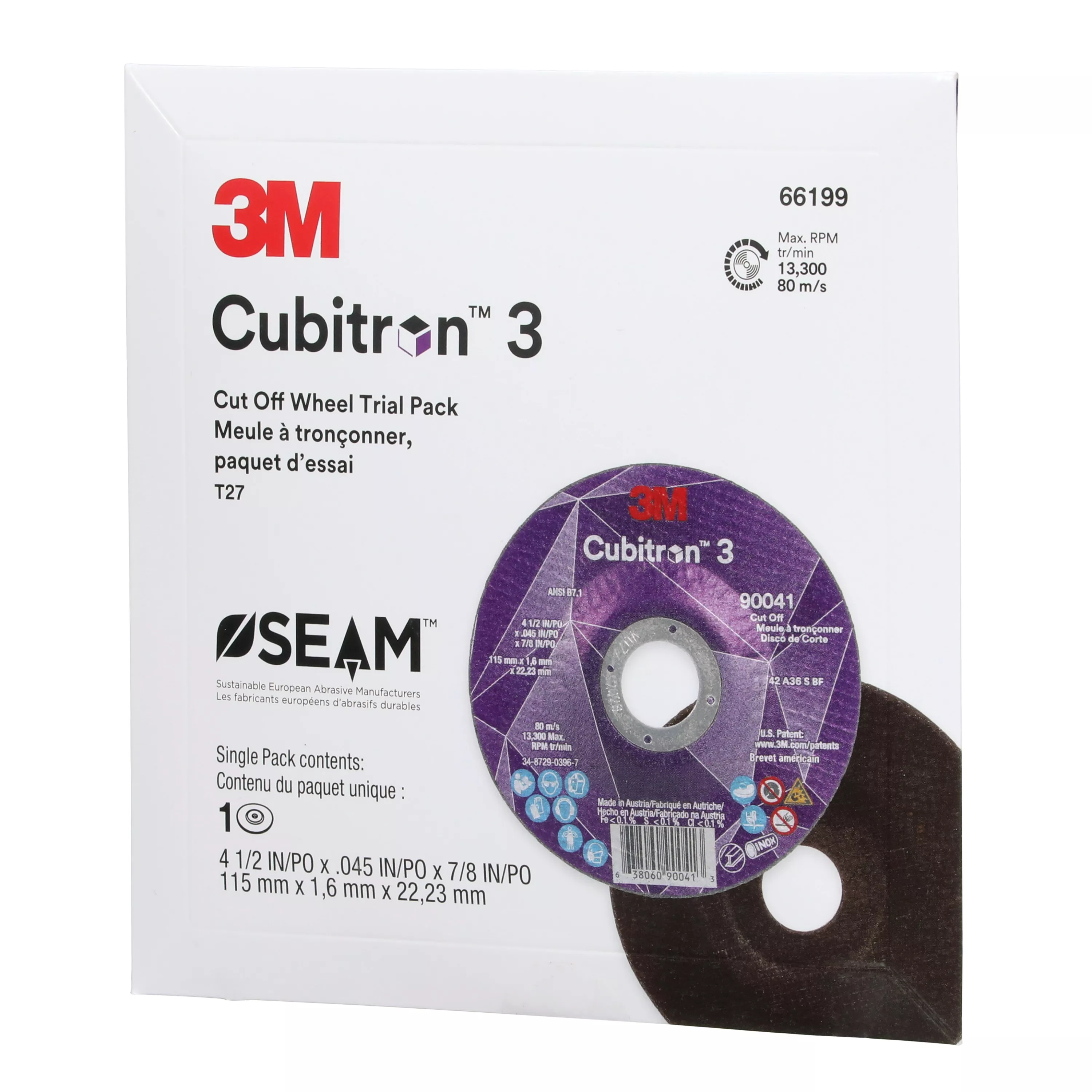 SKU 7100317566 | 3M™ Cubitron™ 3 Cut-Off Wheel